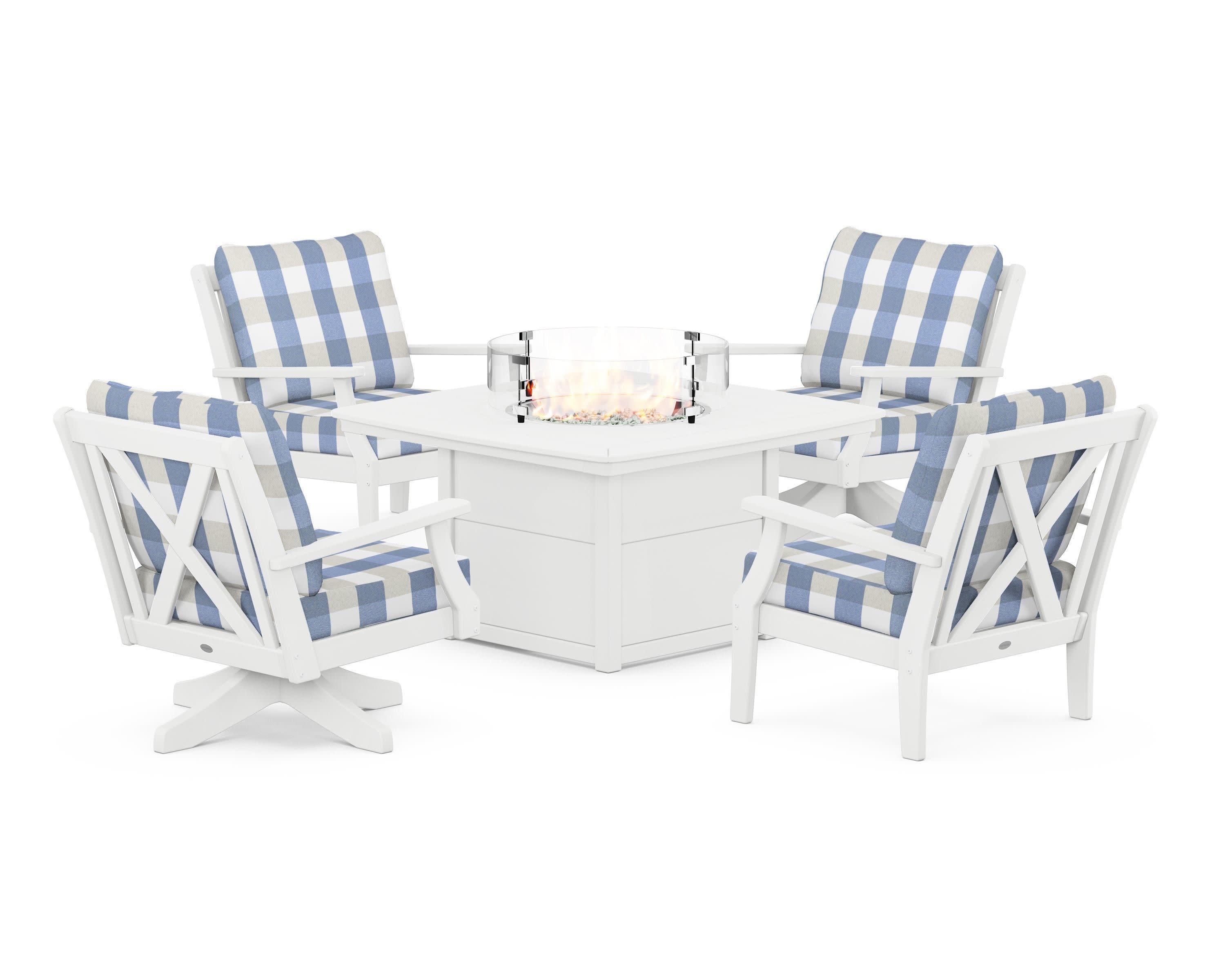 Braxton 5-Piece Deep Seating Set with Fire Table