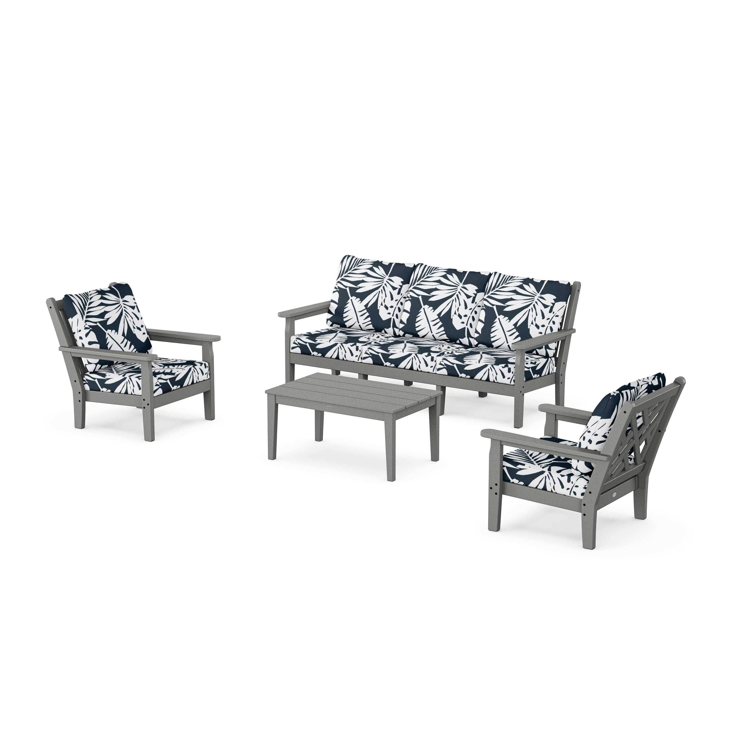 Chippendale 4-Piece Deep Seating Set with Sofa