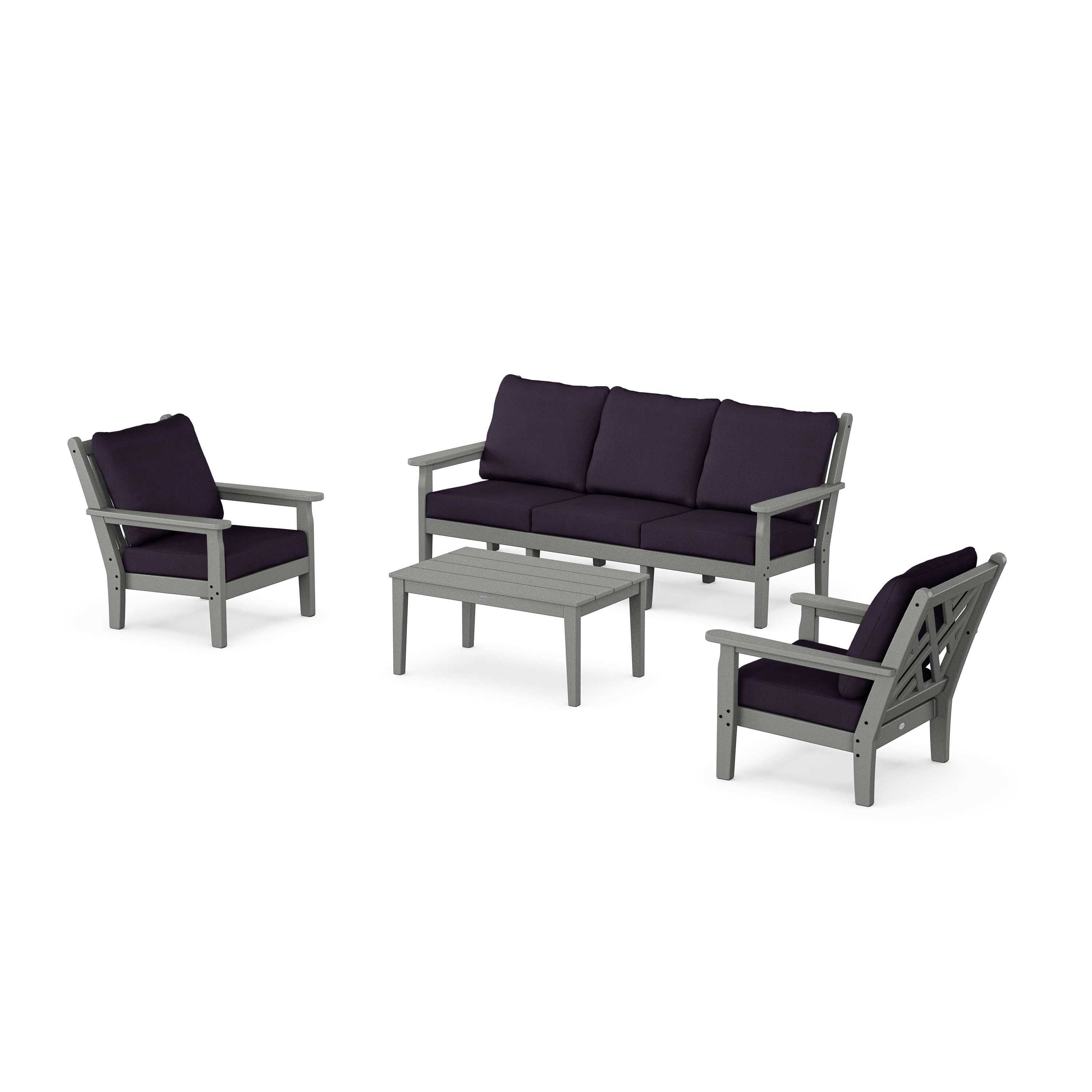 Chippendale 4-Piece Deep Seating Set with Sofa