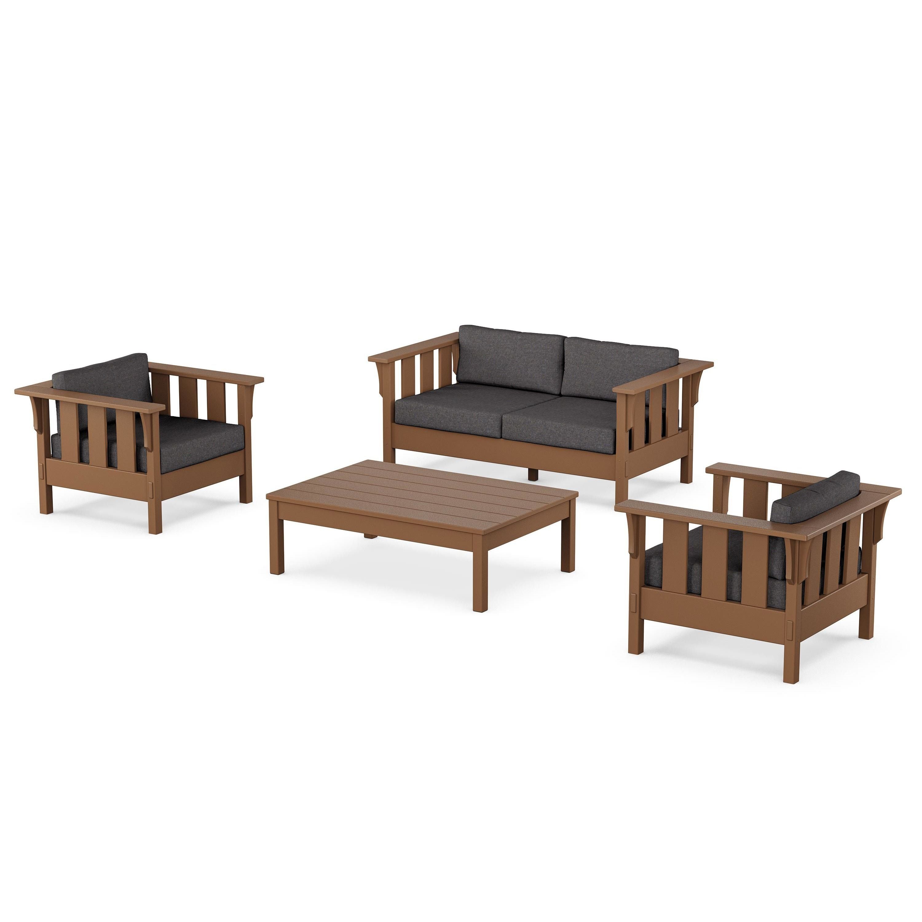 Acadia 4-Piece Deep Seating Set with Loveseat