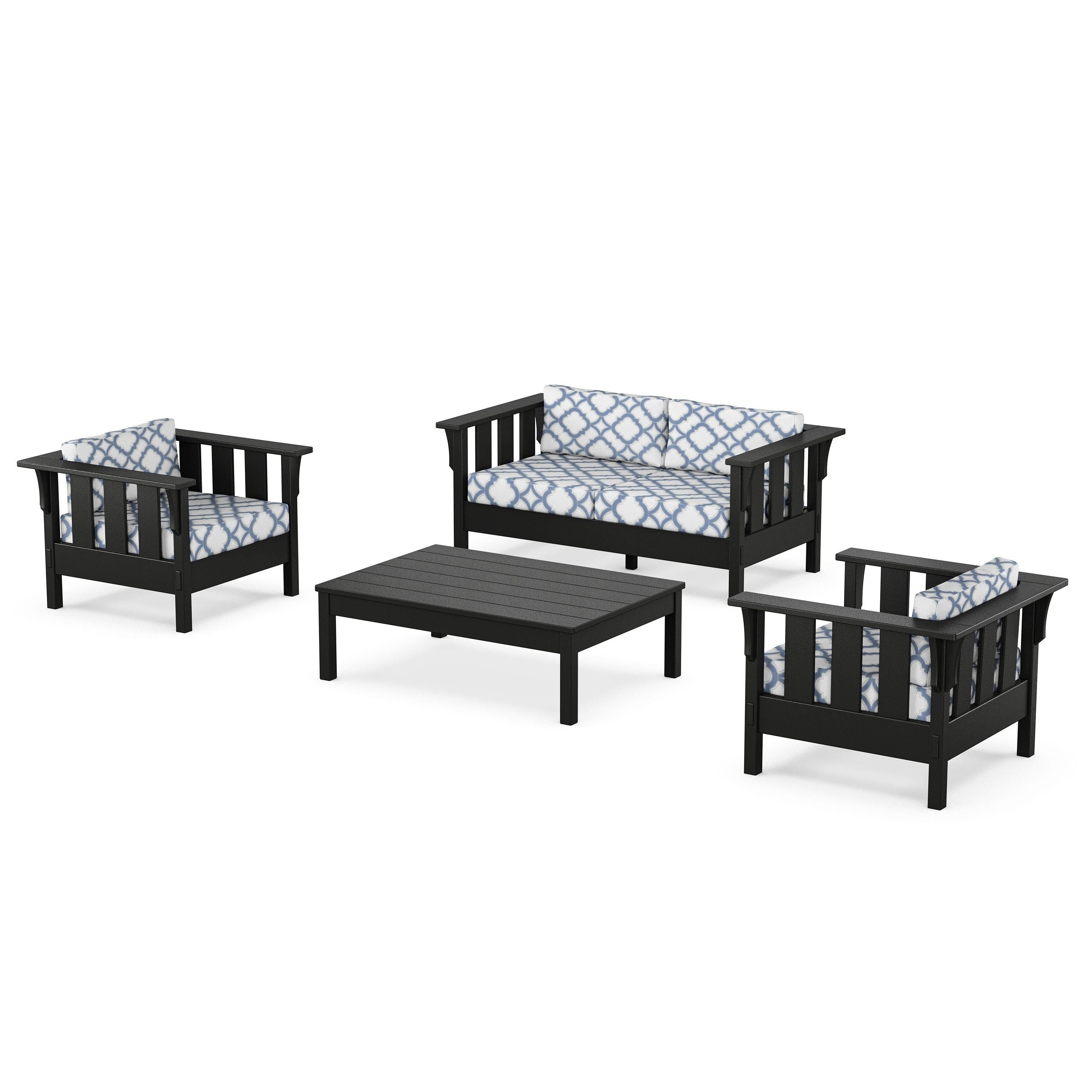 Acadia 4-Piece Deep Seating Set with Loveseat
