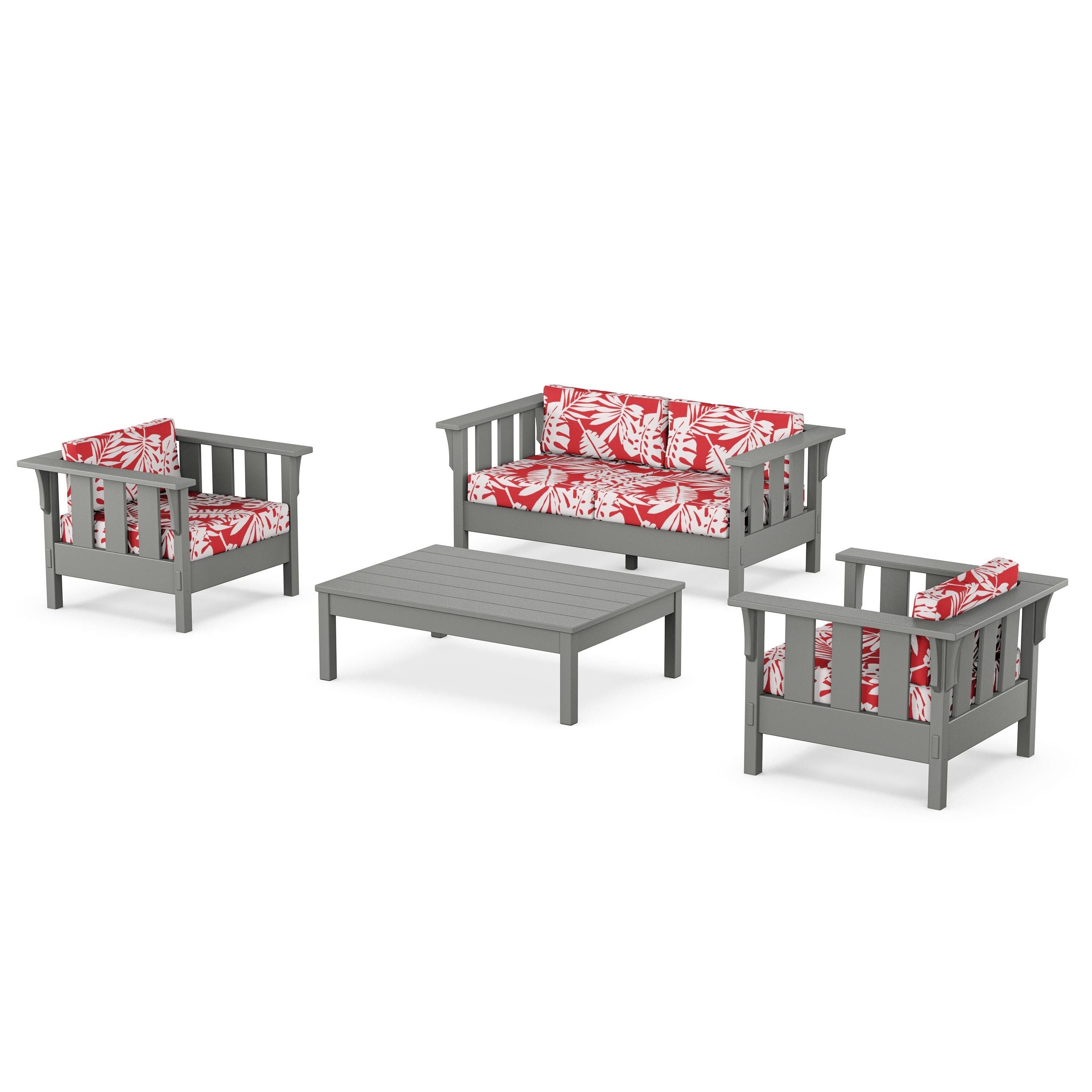 Acadia 4-Piece Deep Seating Set with Loveseat