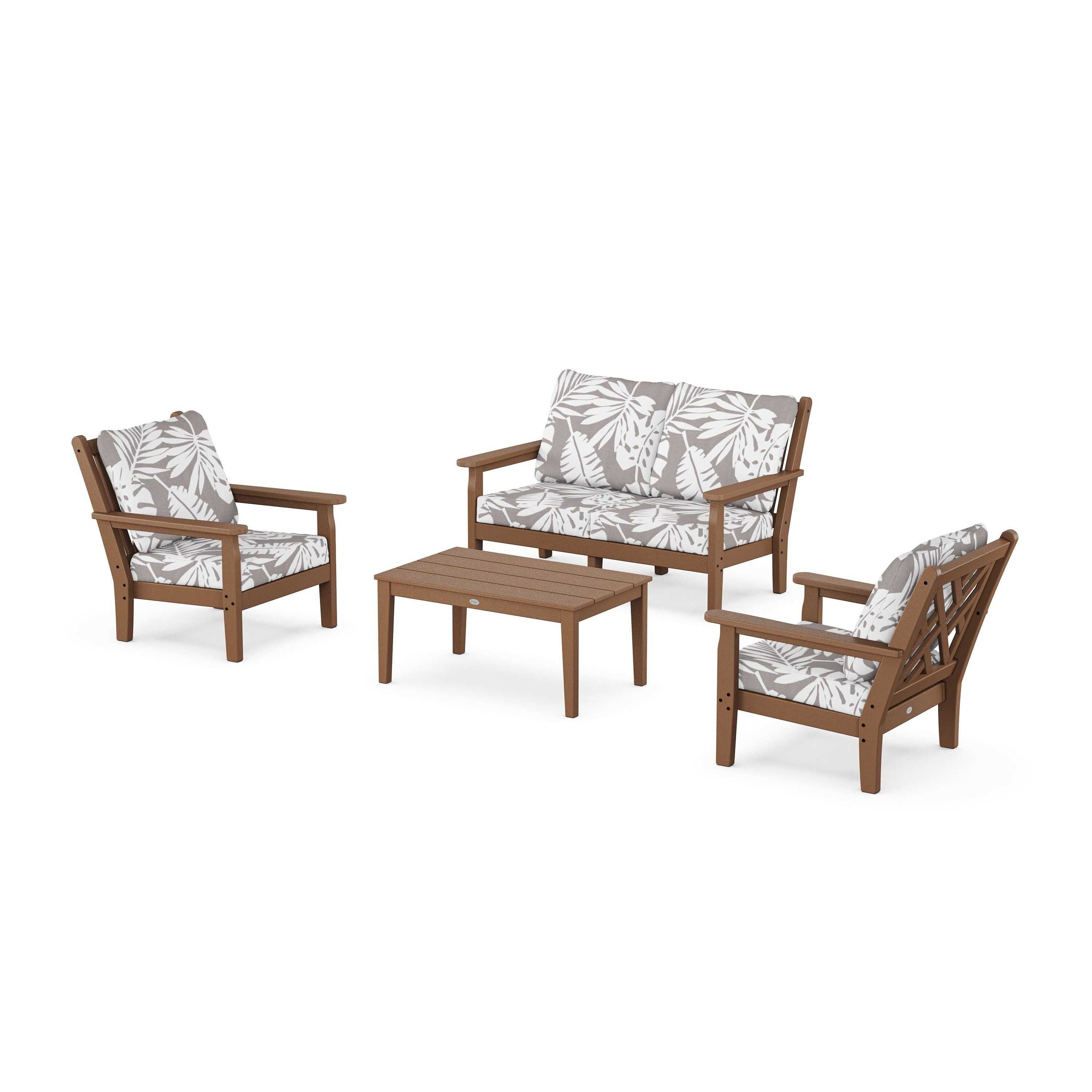 Chippendale 4-Piece Deep Seating Set with Loveseat
