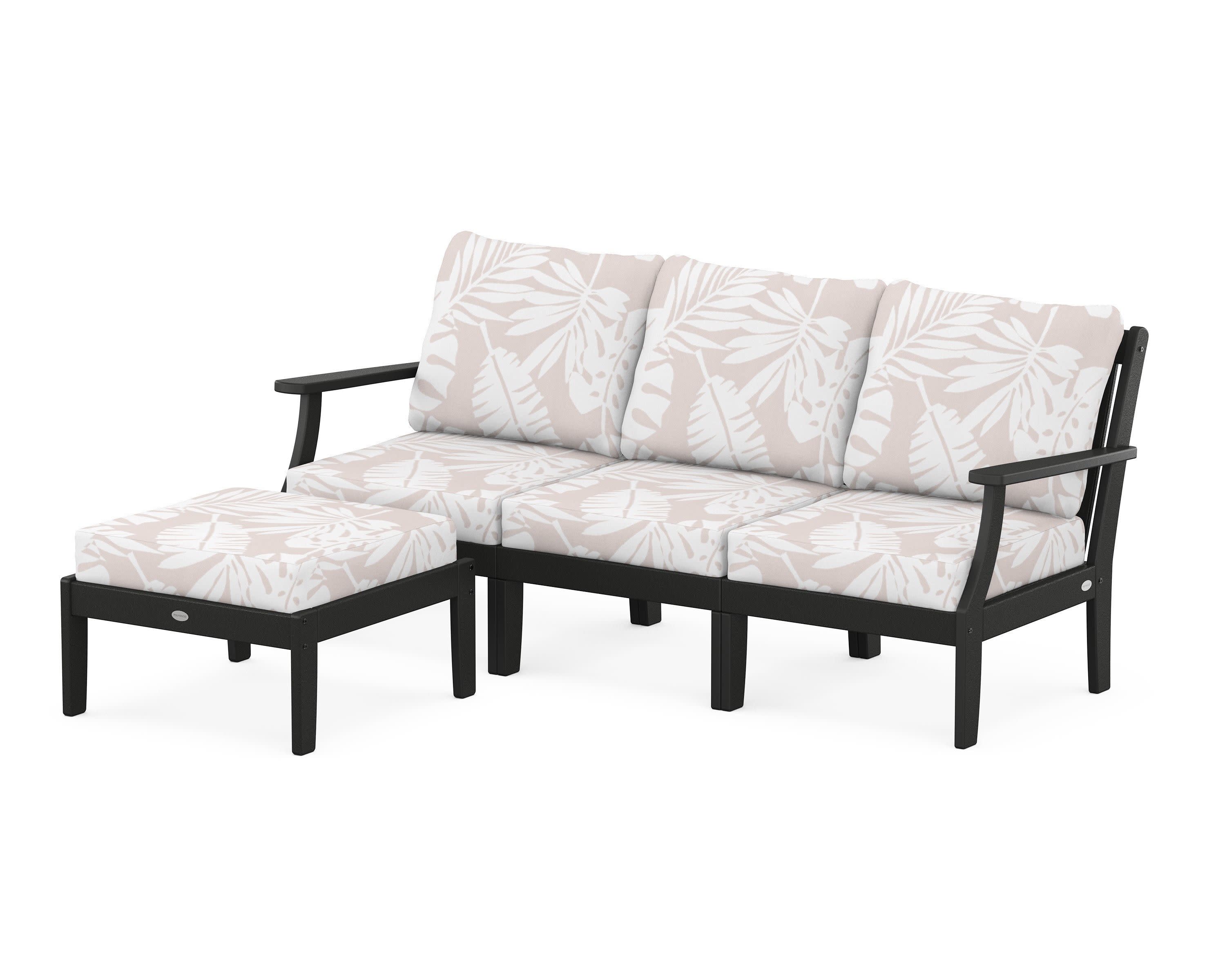 Braxton Modular 4-Piece Deep Seating Set with Ottoman