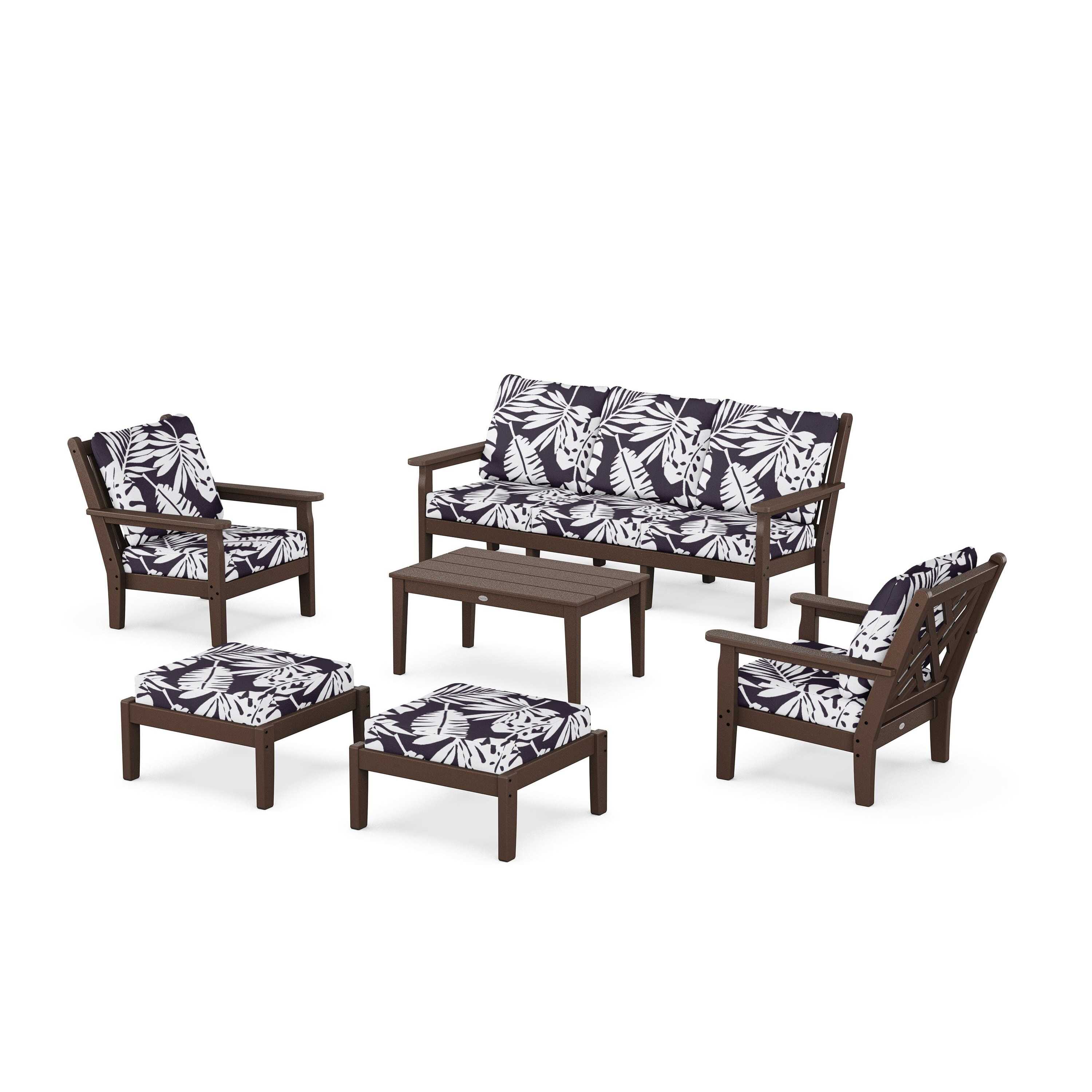 Chippendale 6-Piece Lounge Sofa Set