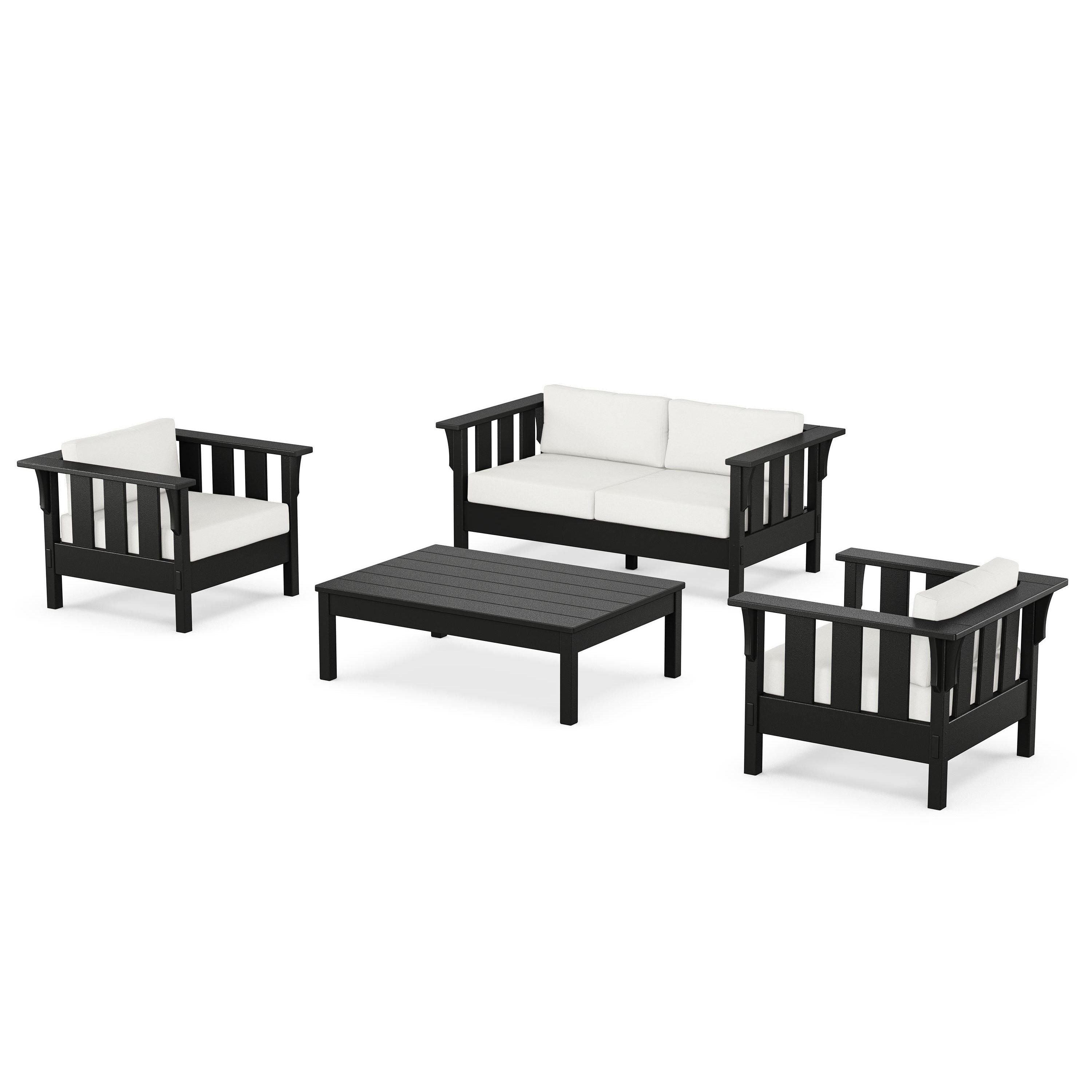 Acadia 4-Piece Deep Seating Set with Loveseat