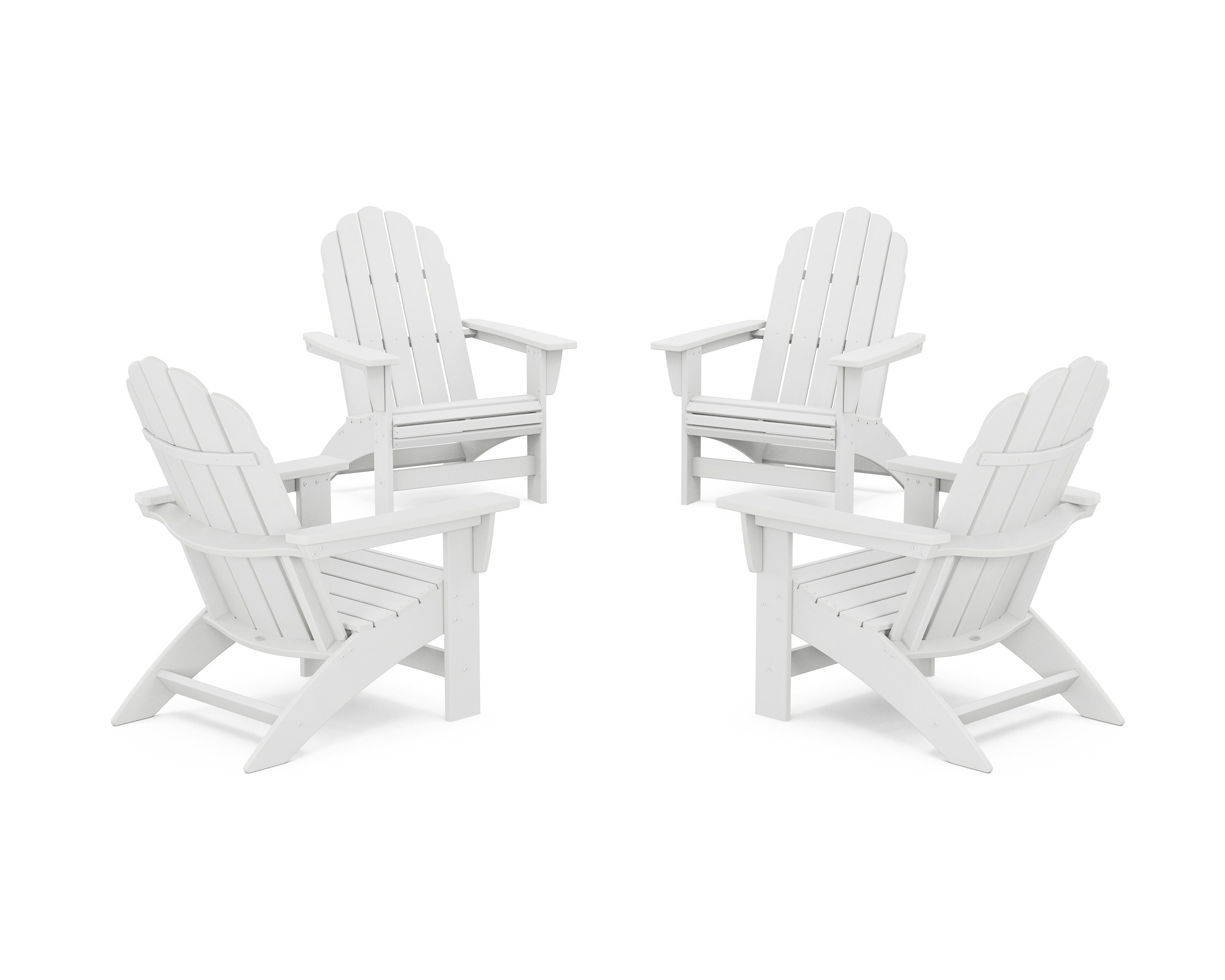4-Piece Vineyard Grand Adirondack Chair Conversation Set