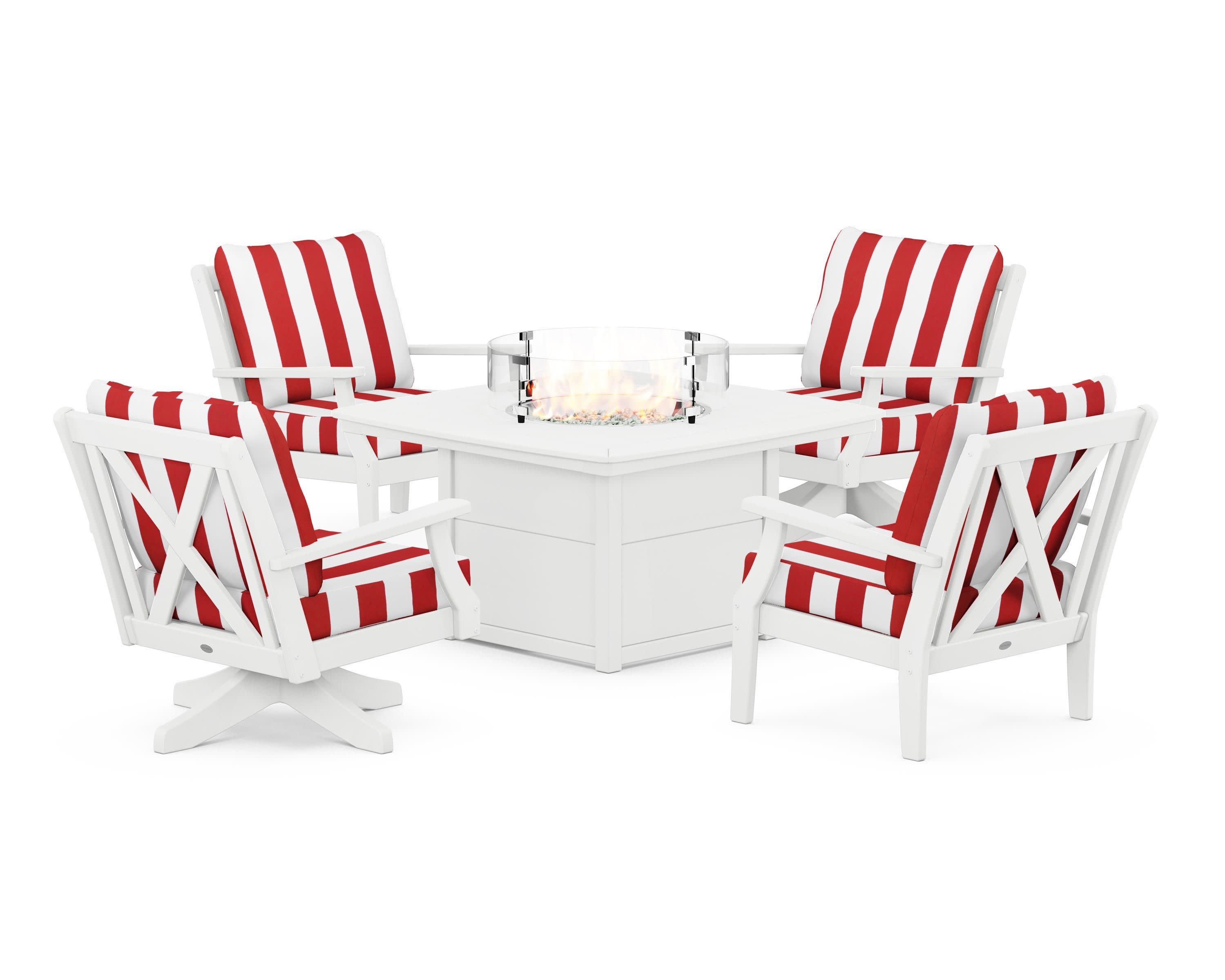 Braxton 5-Piece Deep Seating Set with Fire Table