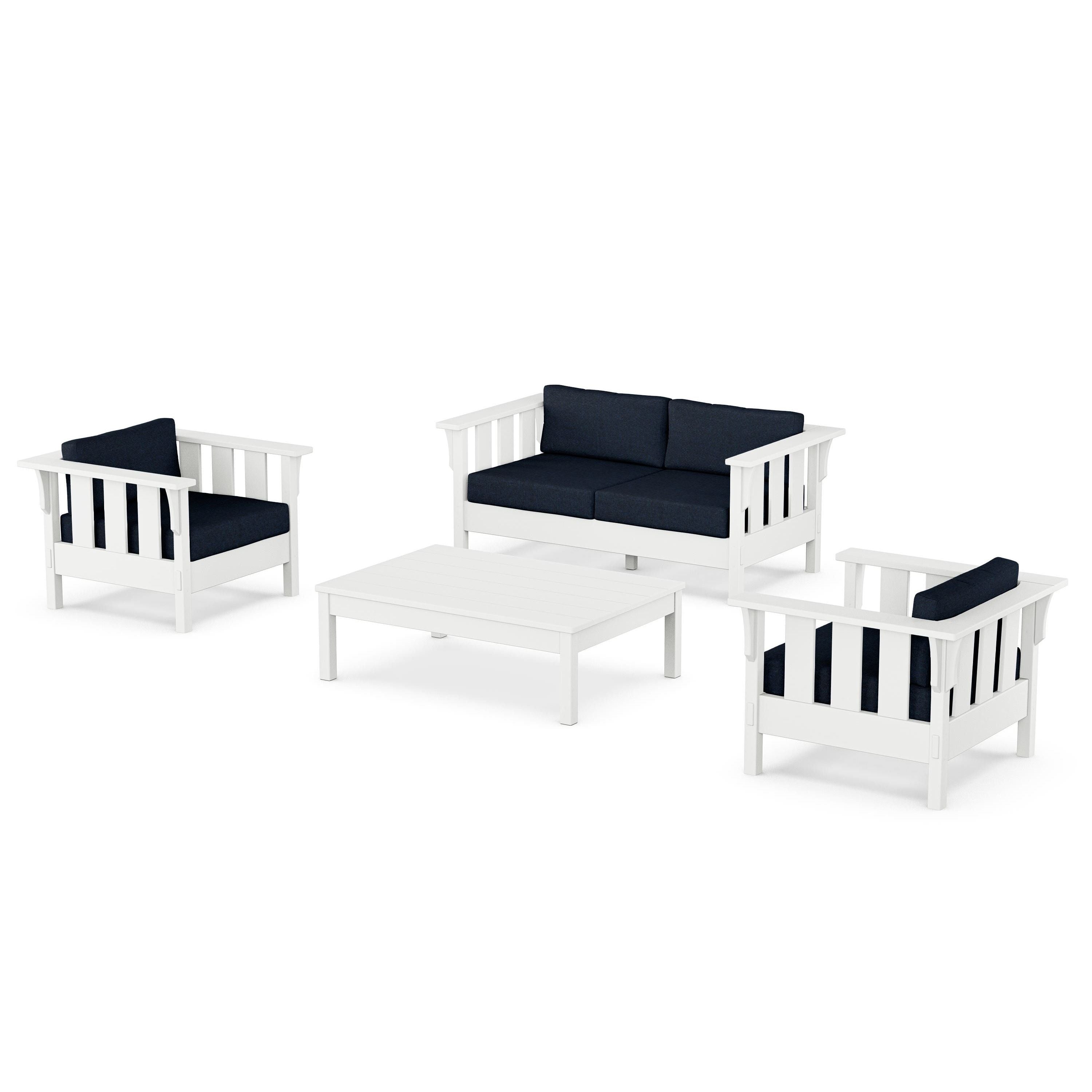 Acadia 4-Piece Deep Seating Set with Loveseat