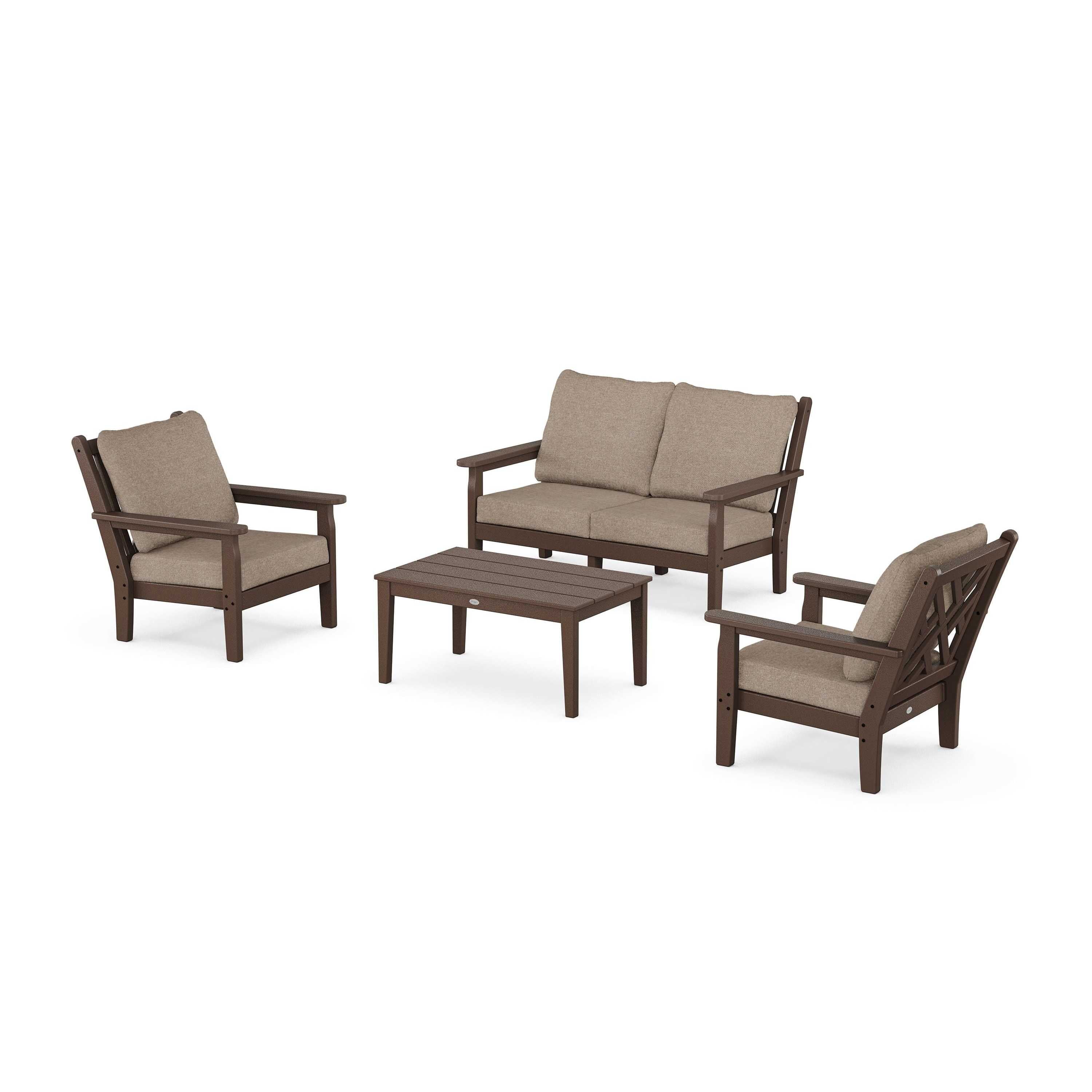 Chippendale 4-Piece Deep Seating Set with Loveseat