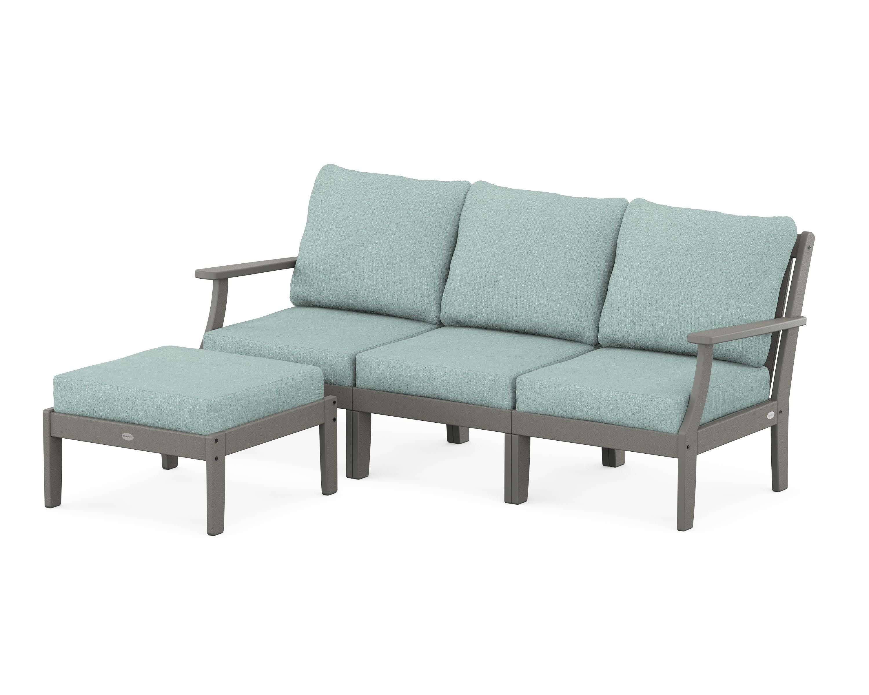Braxton Modular 4-Piece Deep Seating Set with Ottoman