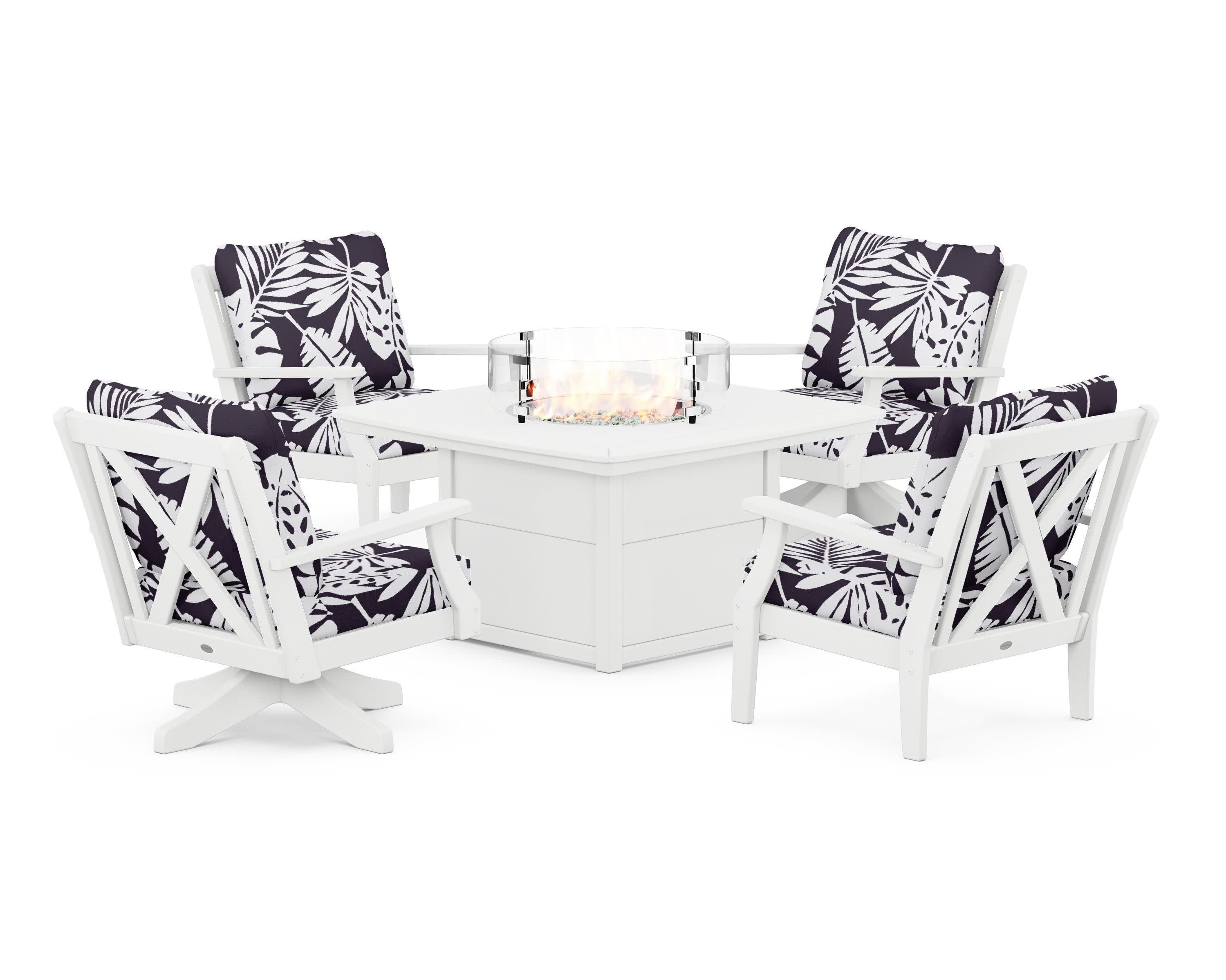 Braxton 5-Piece Deep Seating Set with Fire Table