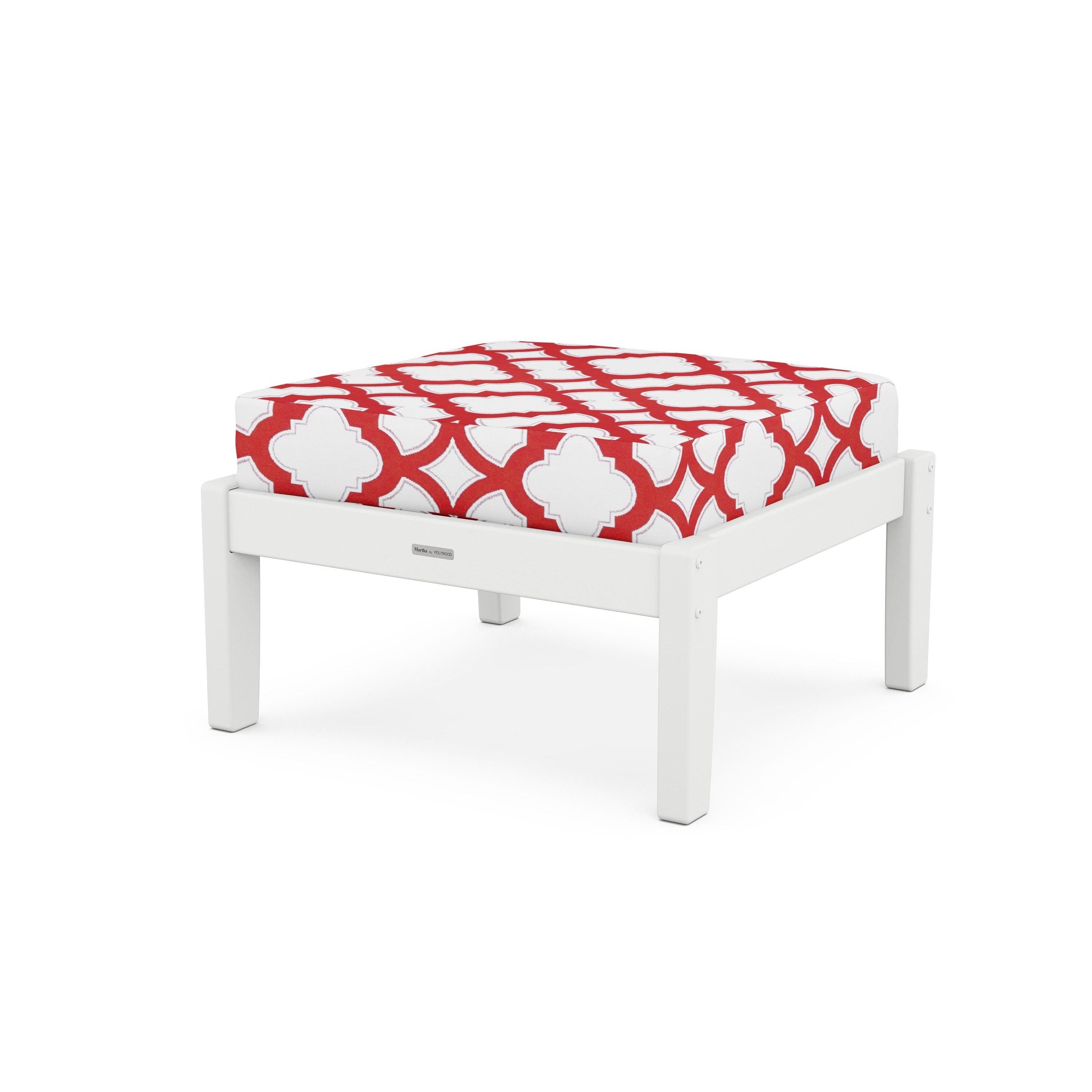 Chinoiserie Deep Seating Ottoman