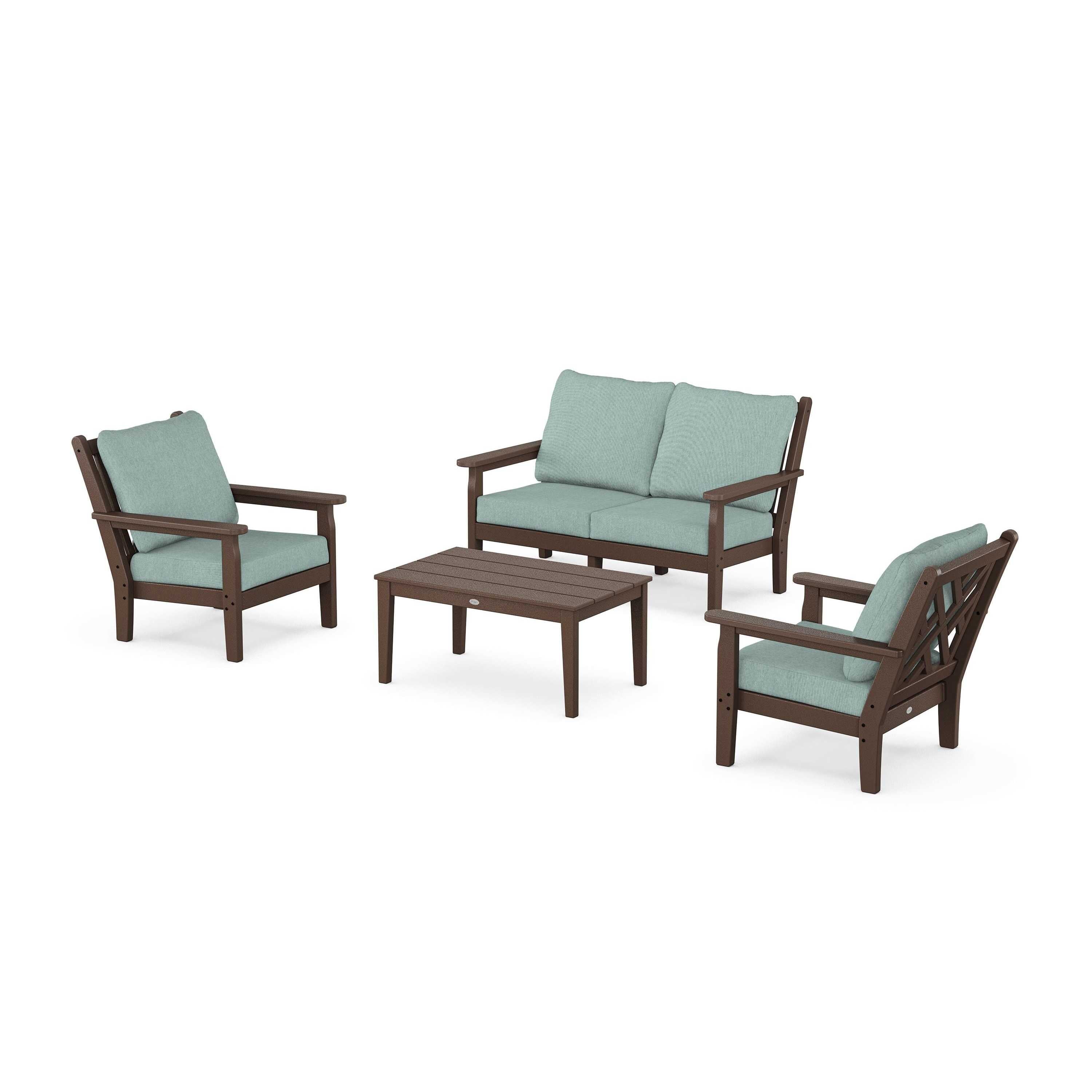 Chippendale 4-Piece Deep Seating Set with Loveseat