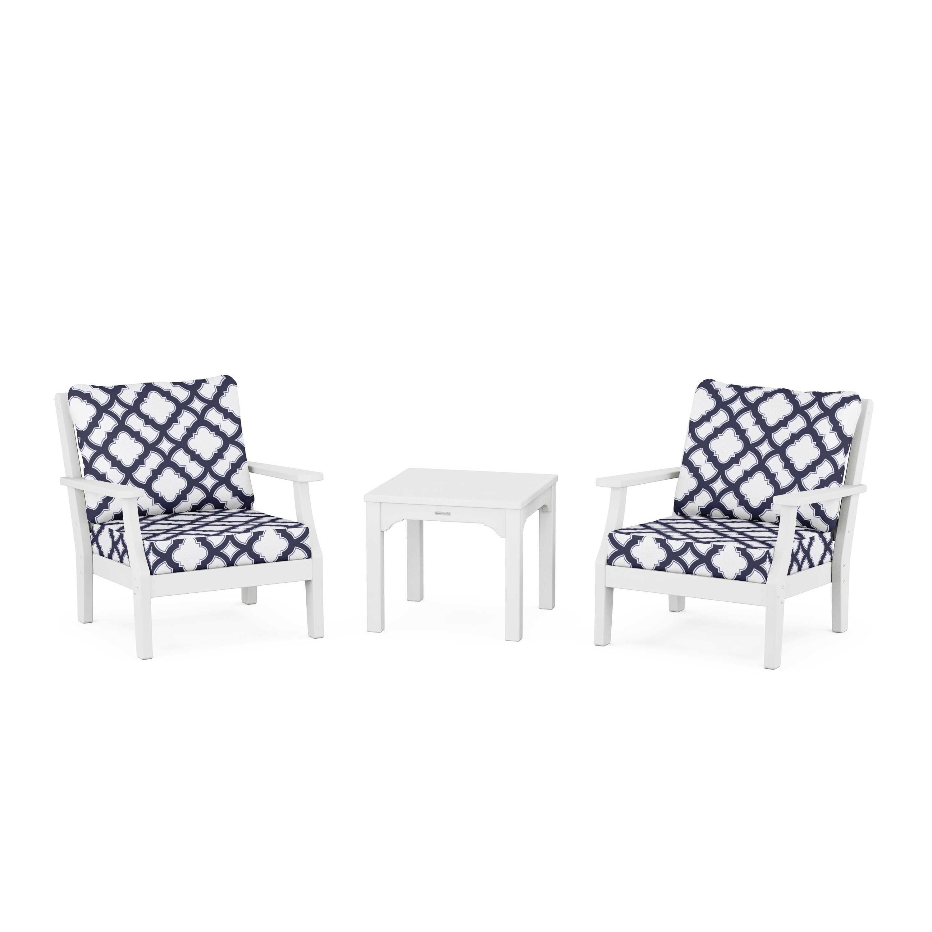 Chinoiserie 3-Piece Deep Seating Set