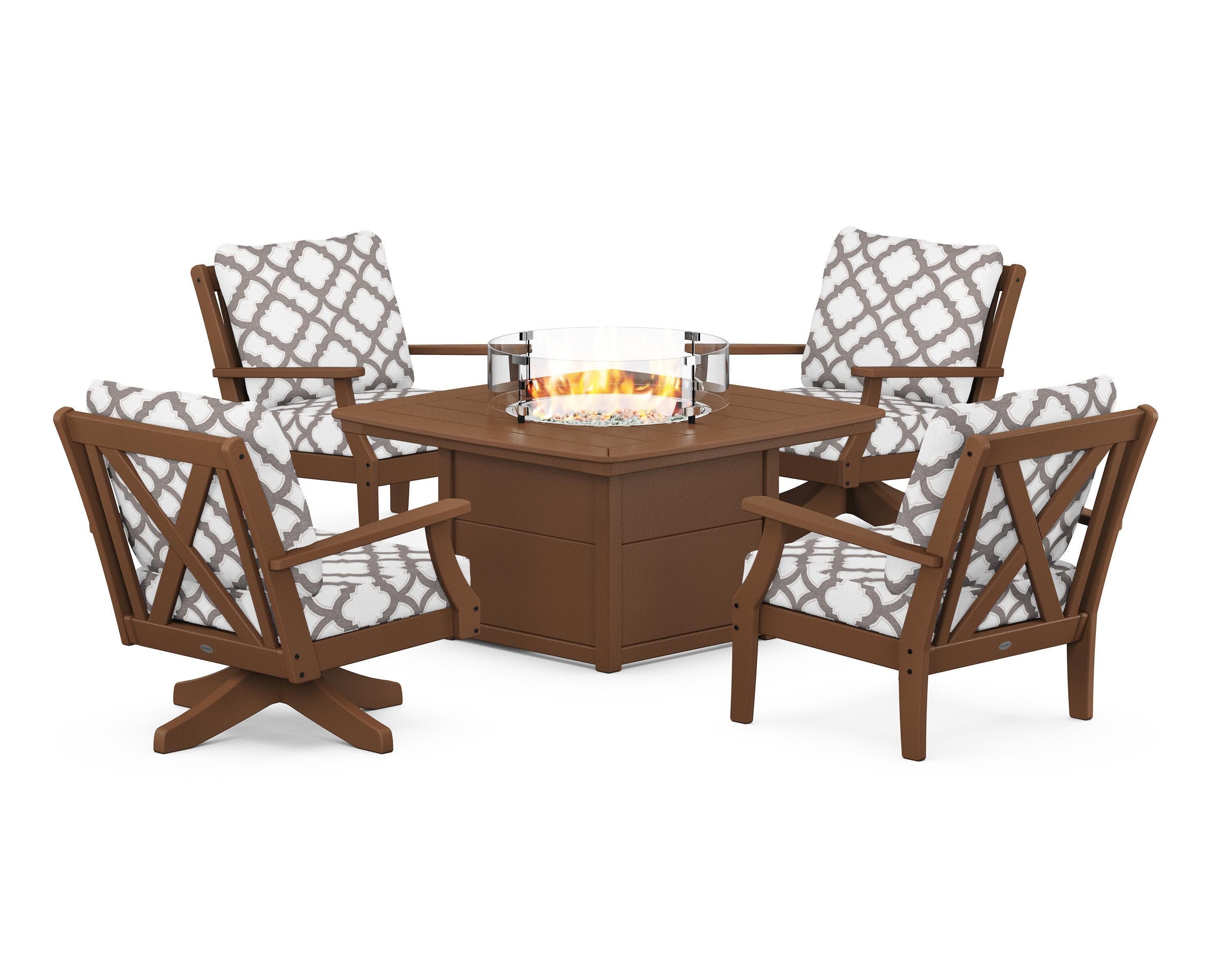 Braxton 5-Piece Deep Seating Set with Fire Table