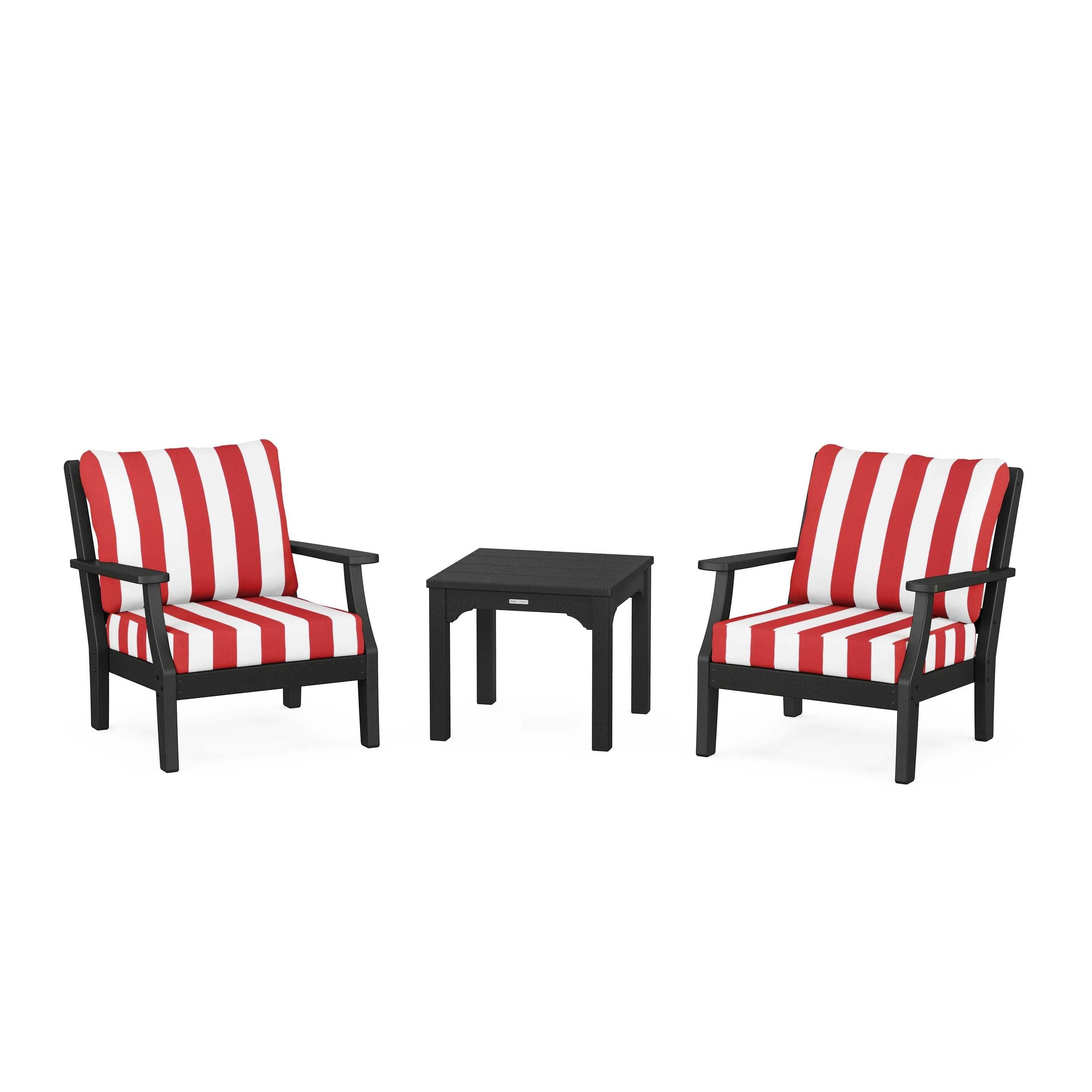 Chinoiserie 3-Piece Deep Seating Set