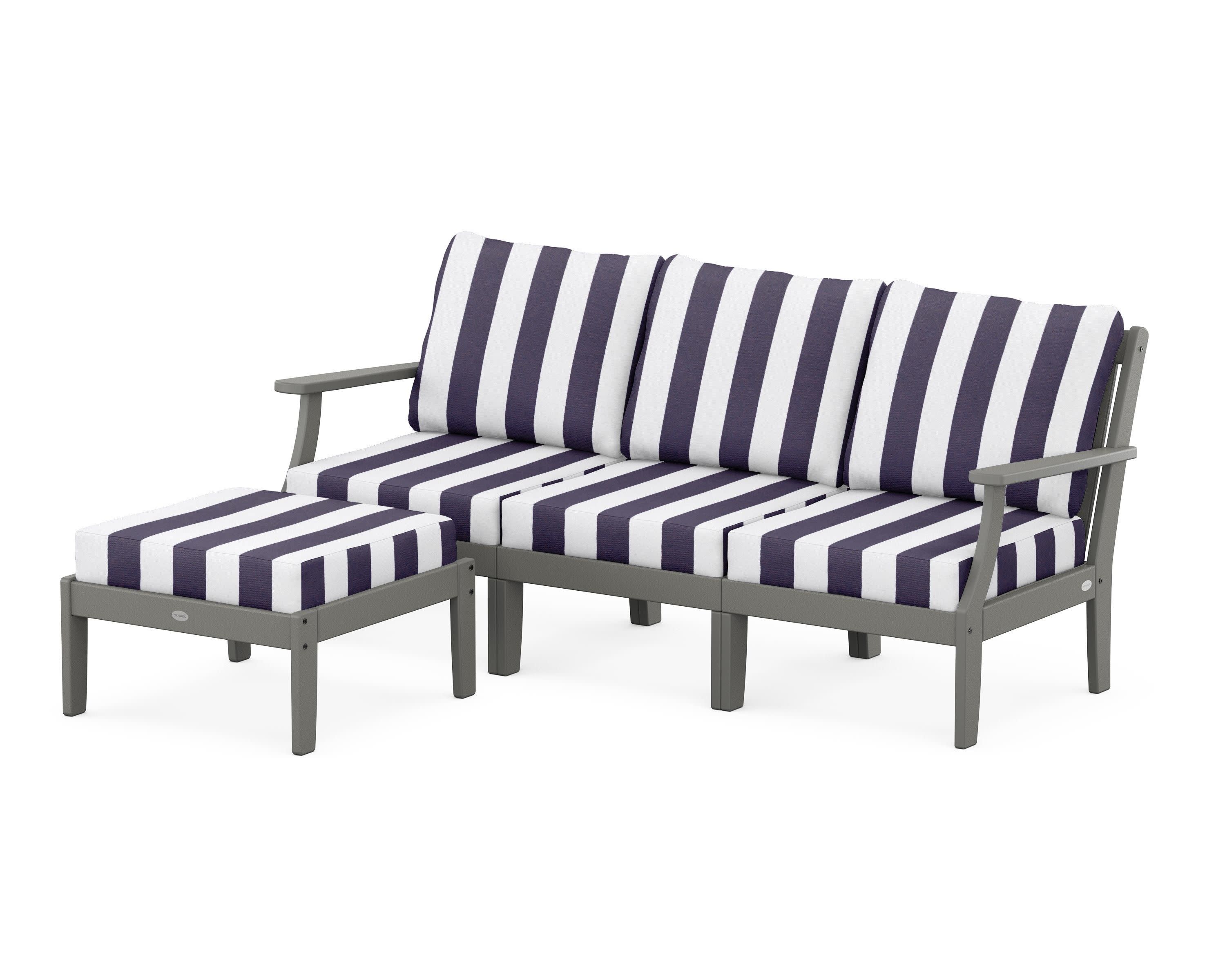 Braxton Modular 4-Piece Deep Seating Set with Ottoman