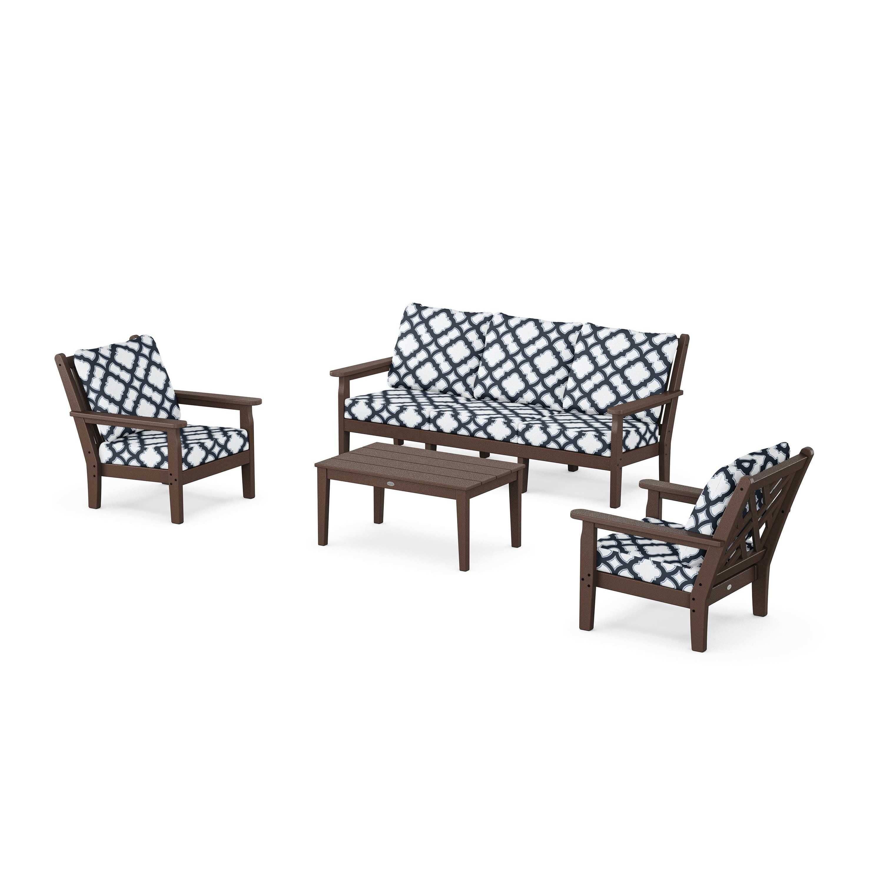 Chippendale 4-Piece Deep Seating Set with Sofa