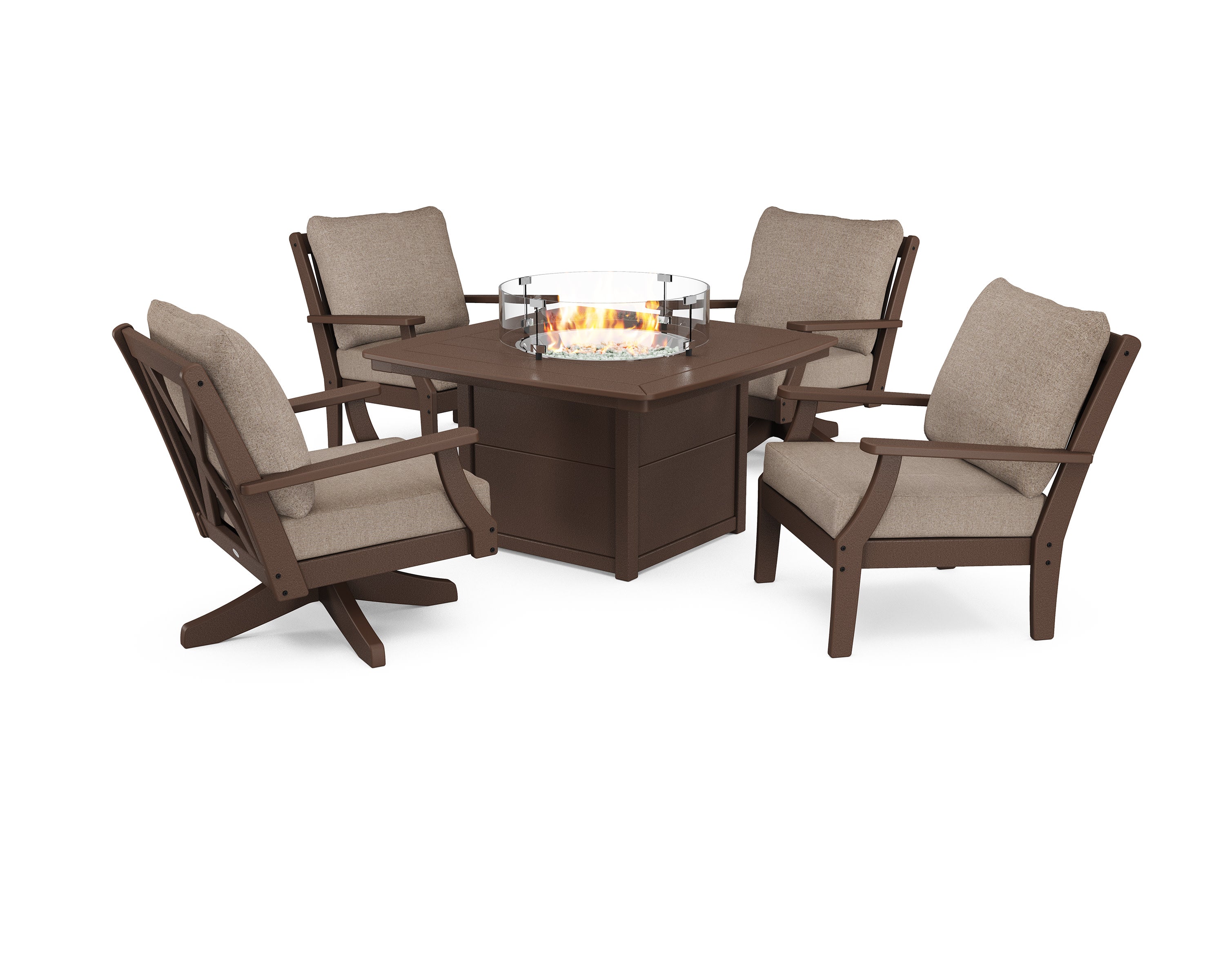 Braxton 5-Piece Deep Seating Set with Fire Table