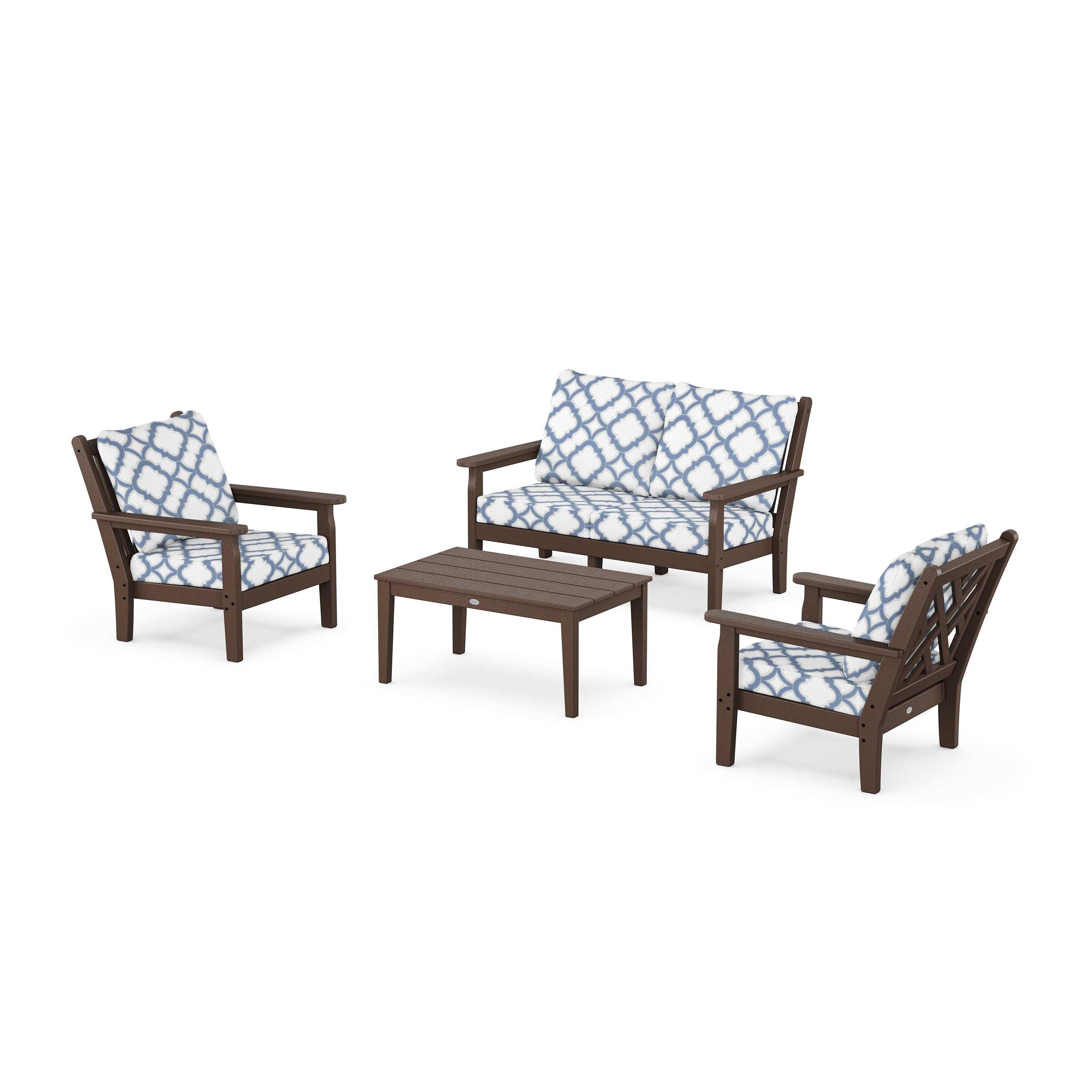 Chippendale 4-Piece Deep Seating Set with Loveseat