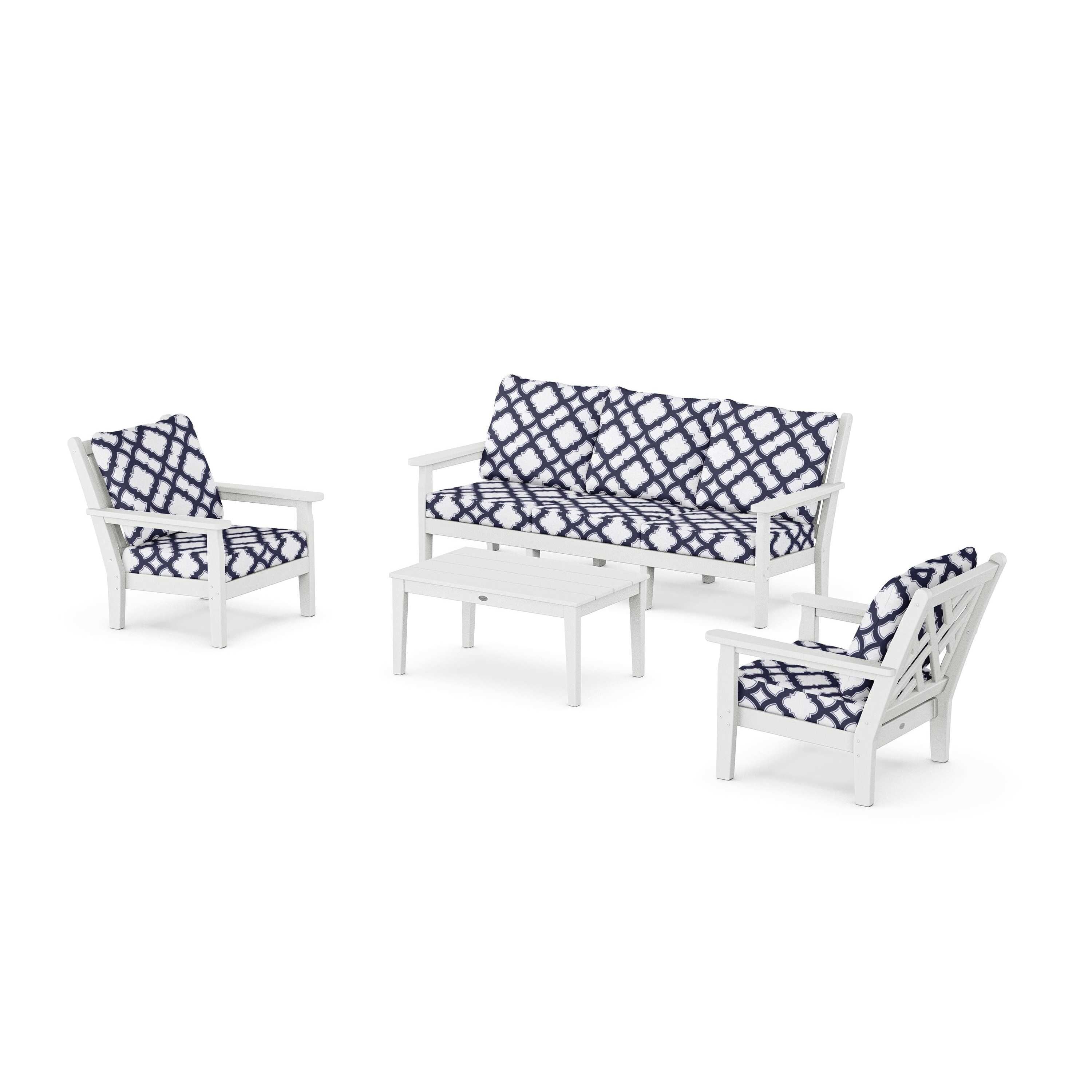 Chippendale 4-Piece Deep Seating Set with Sofa