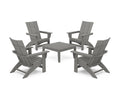 5-Piece Modern Grand Adirondack Chair Conversation Group