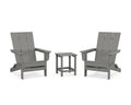 3-Piece Modern Studio Folding Adirondack Set