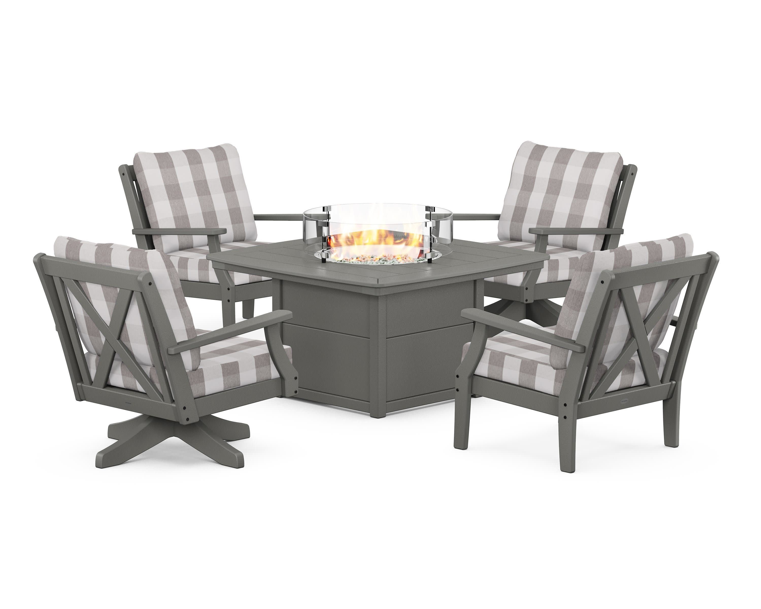 Braxton 5-Piece Deep Seating Set with Fire Table