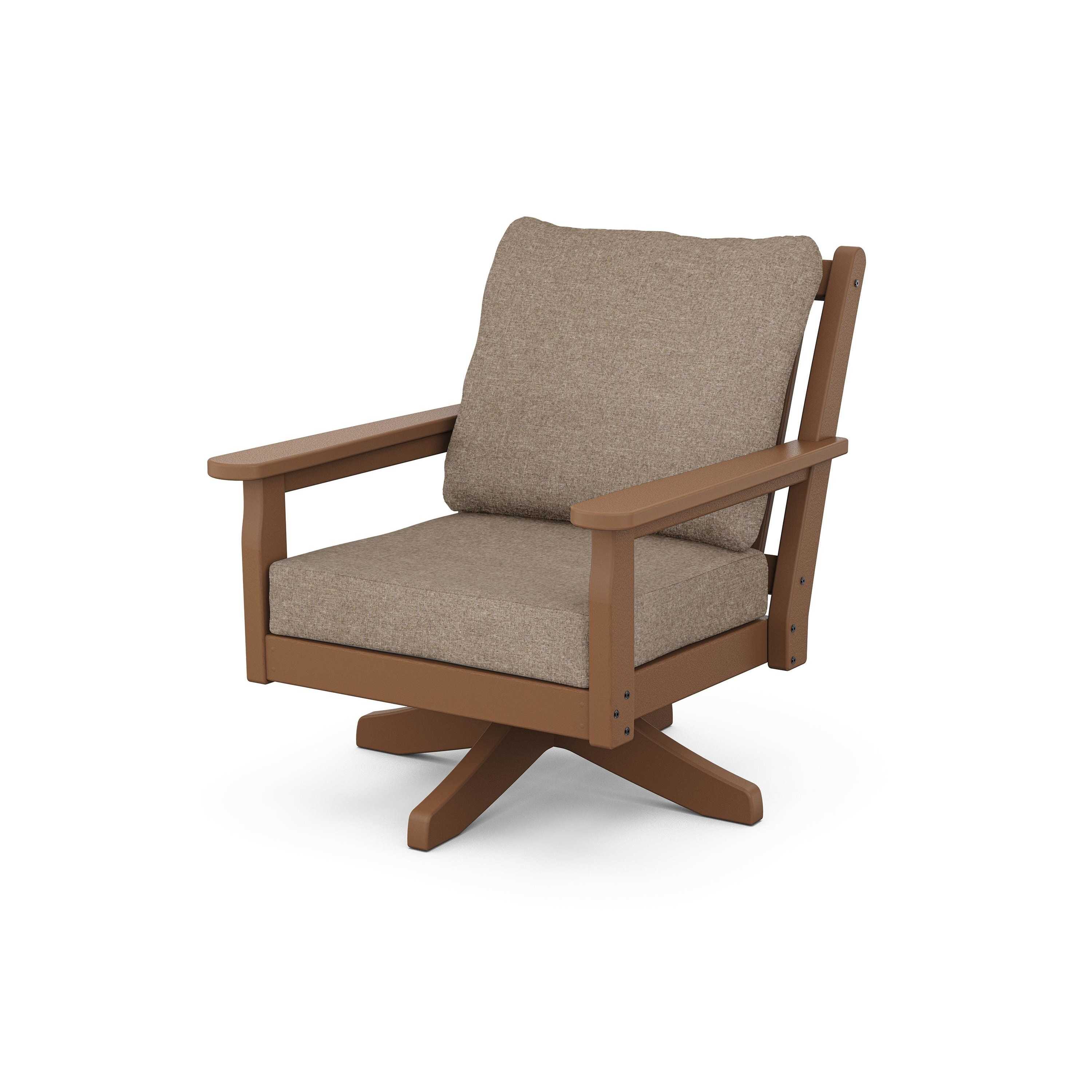 Chippendale Deep Seating Swivel Chair