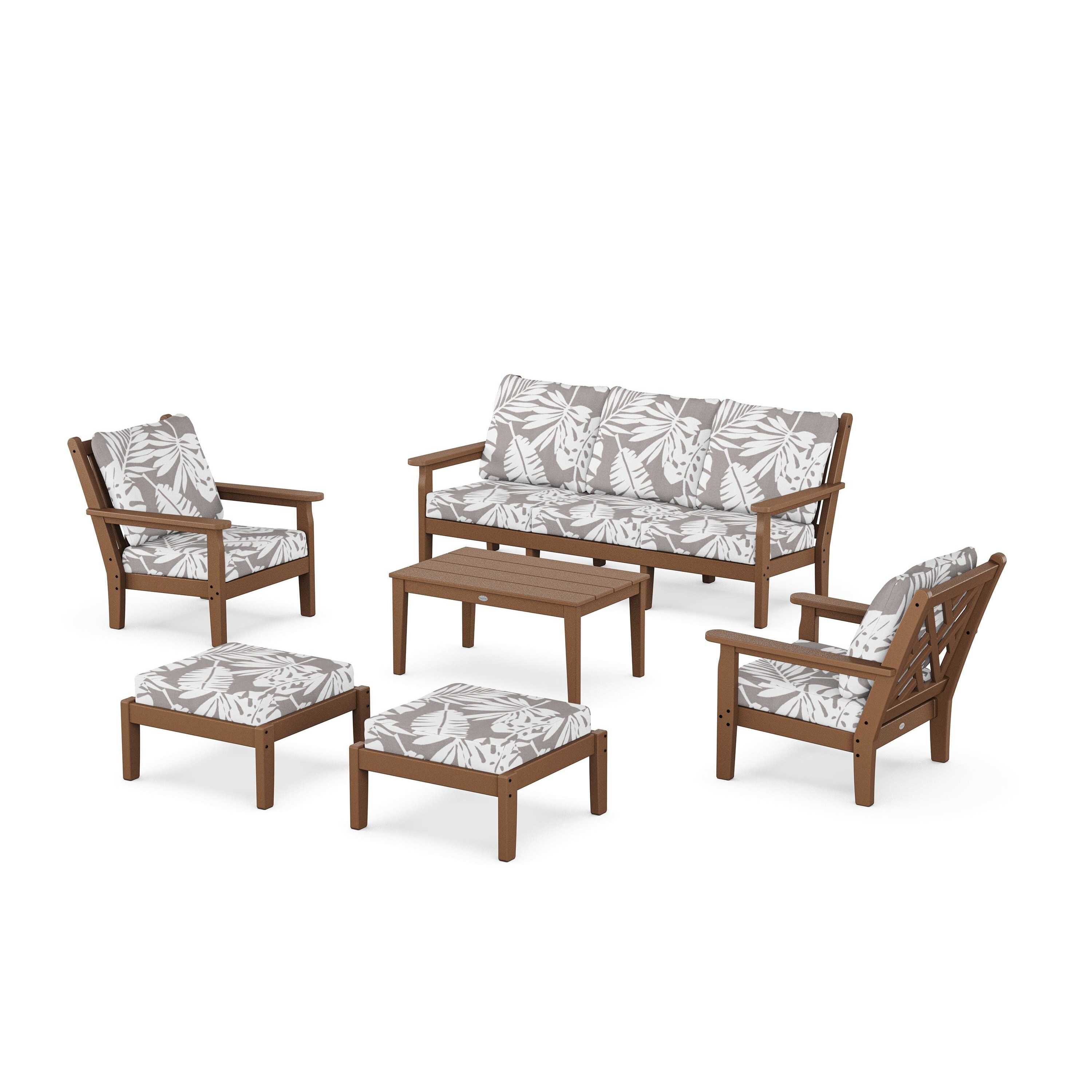 Chippendale 6-Piece Lounge Sofa Set