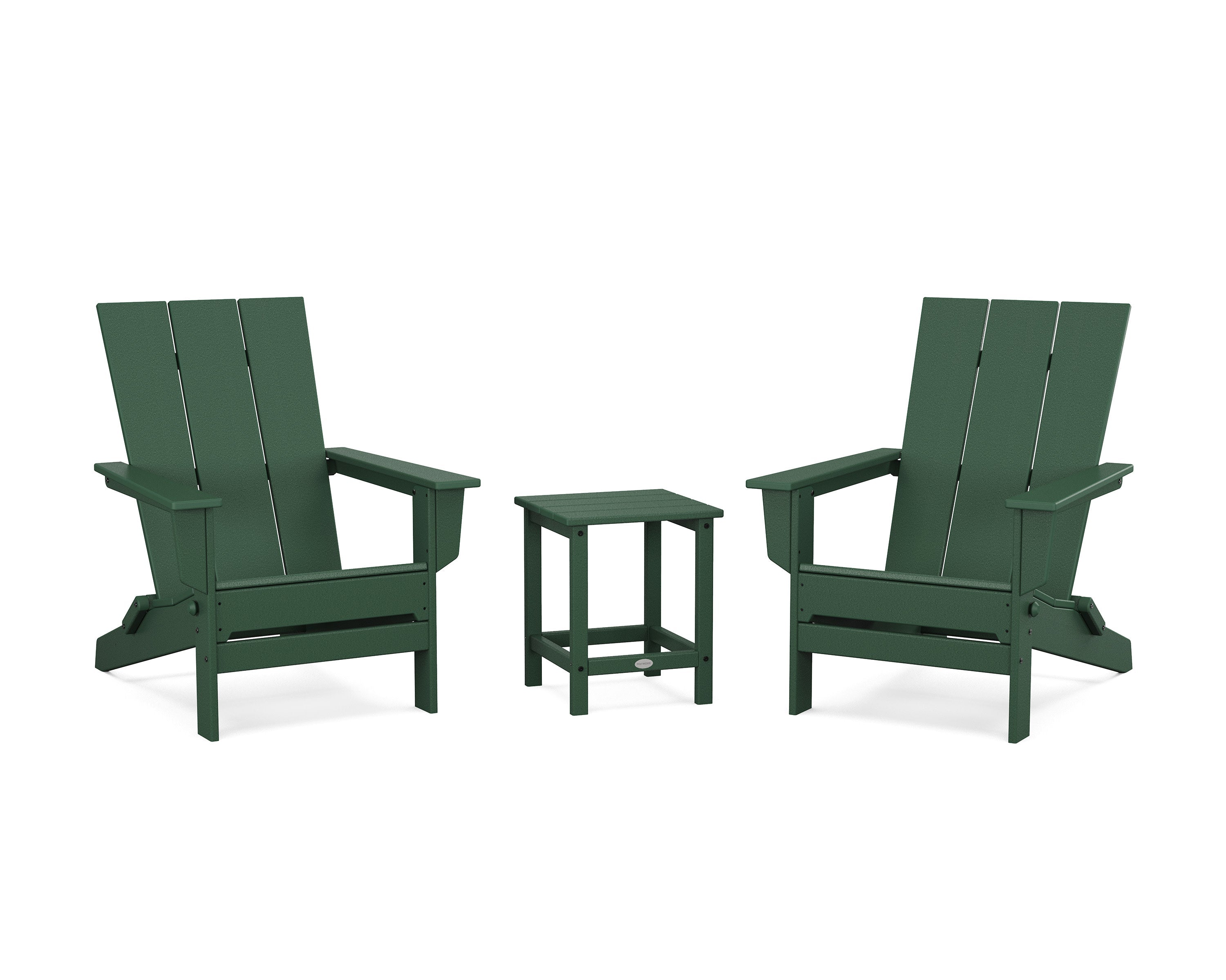 3-Piece Modern Studio Folding Adirondack Set