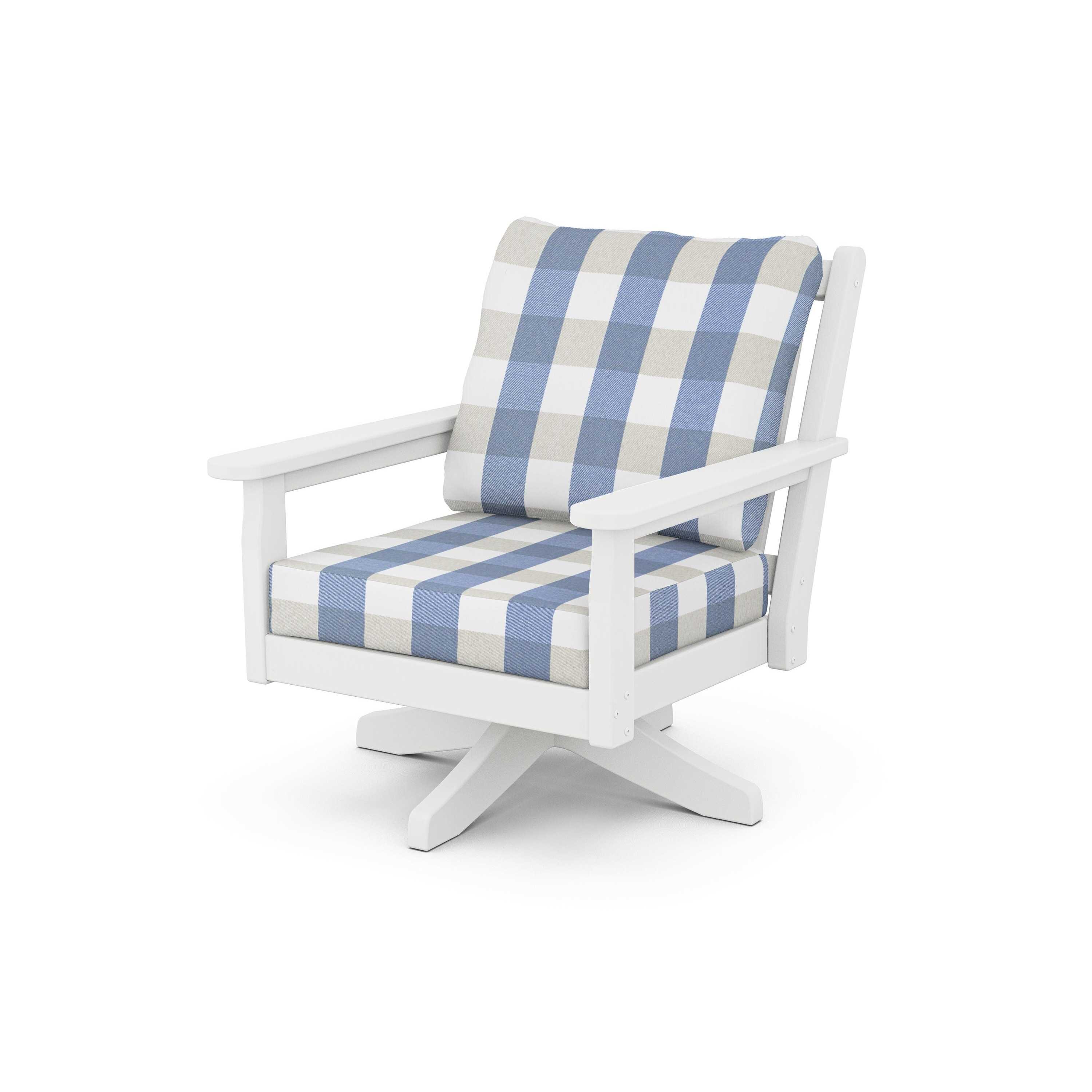 Chippendale Deep Seating Swivel Chair