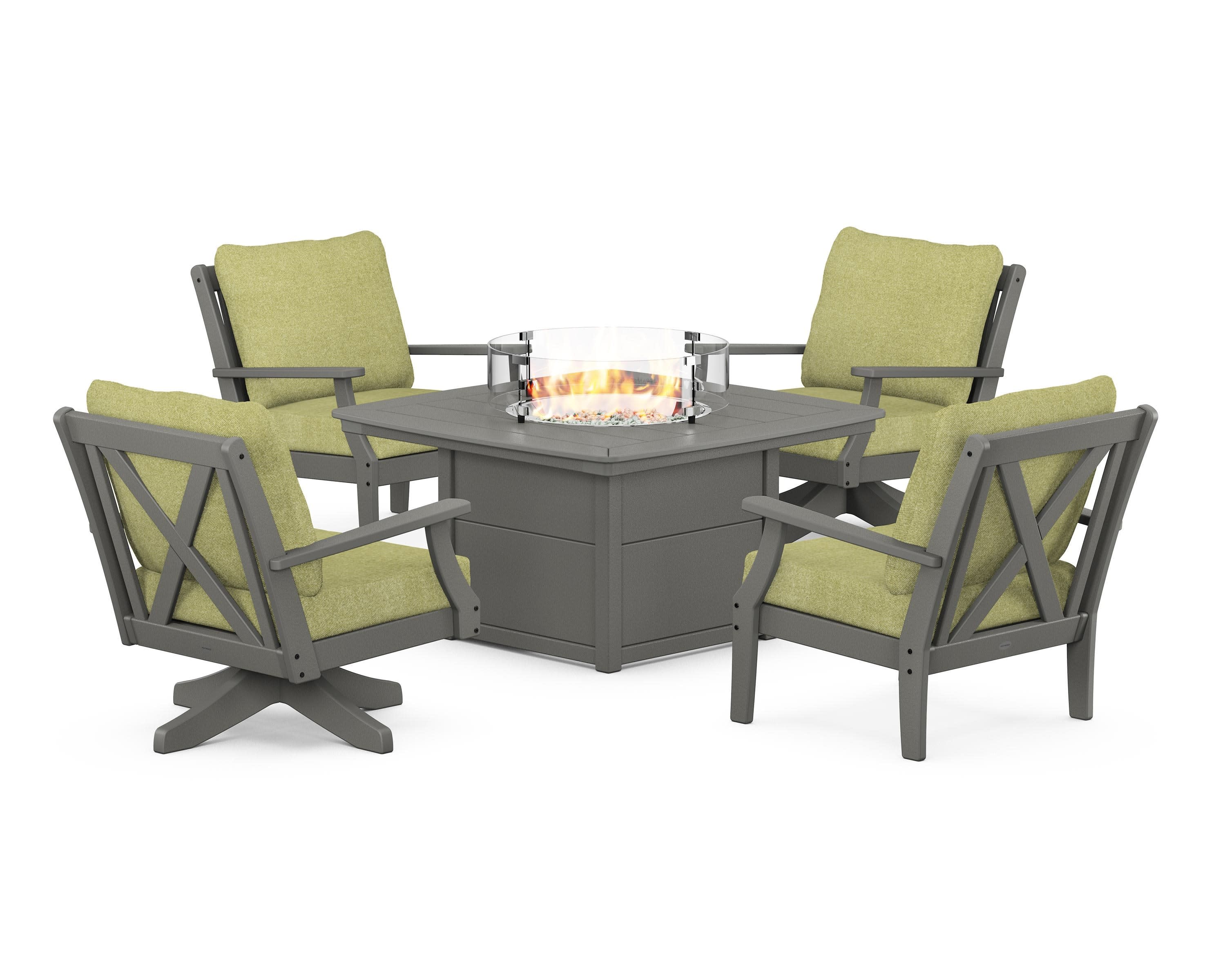Braxton 5-Piece Deep Seating Set with Fire Table