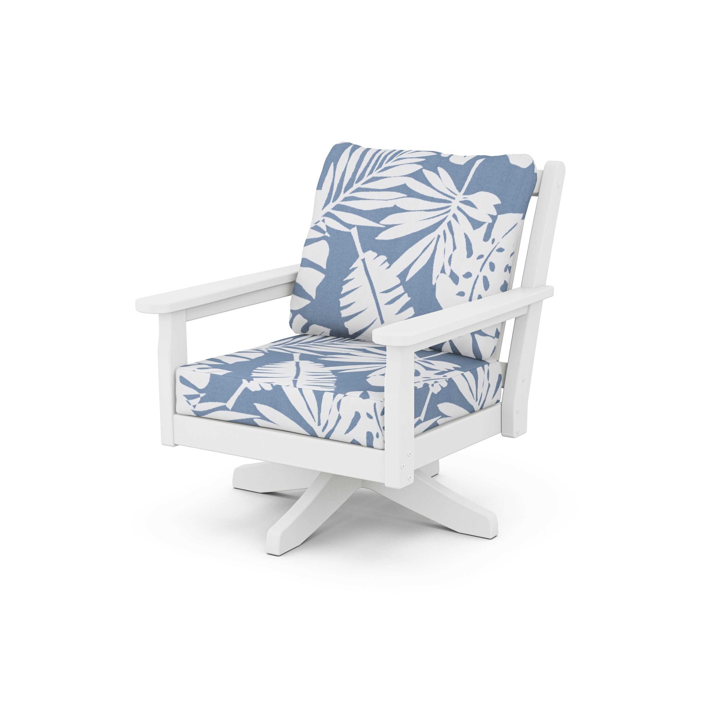 Chippendale Deep Seating Swivel Chair