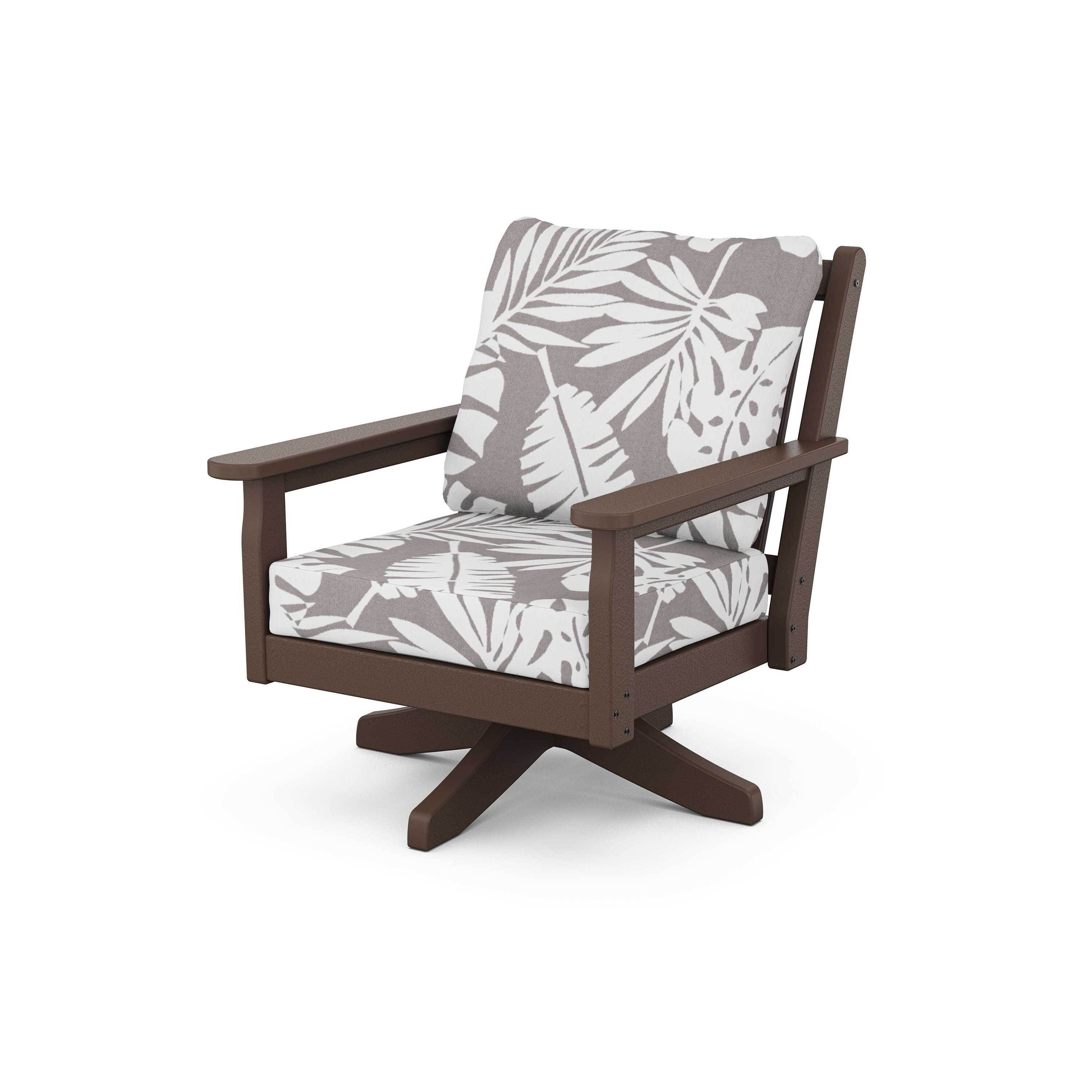 Chippendale Deep Seating Swivel Chair