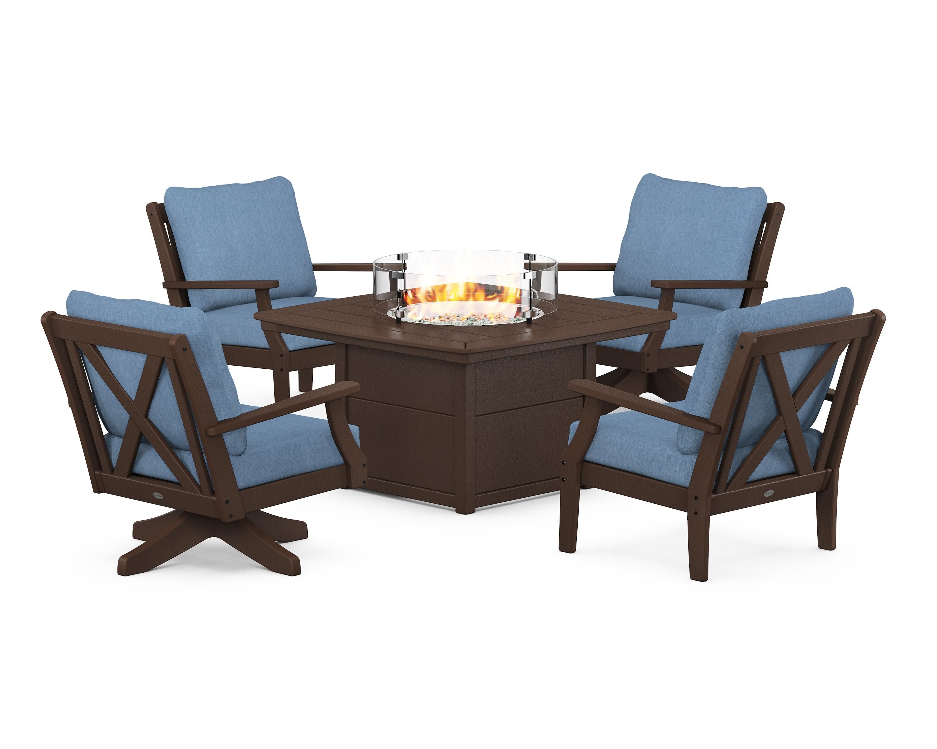 Braxton 5-Piece Deep Seating Set with Fire Table