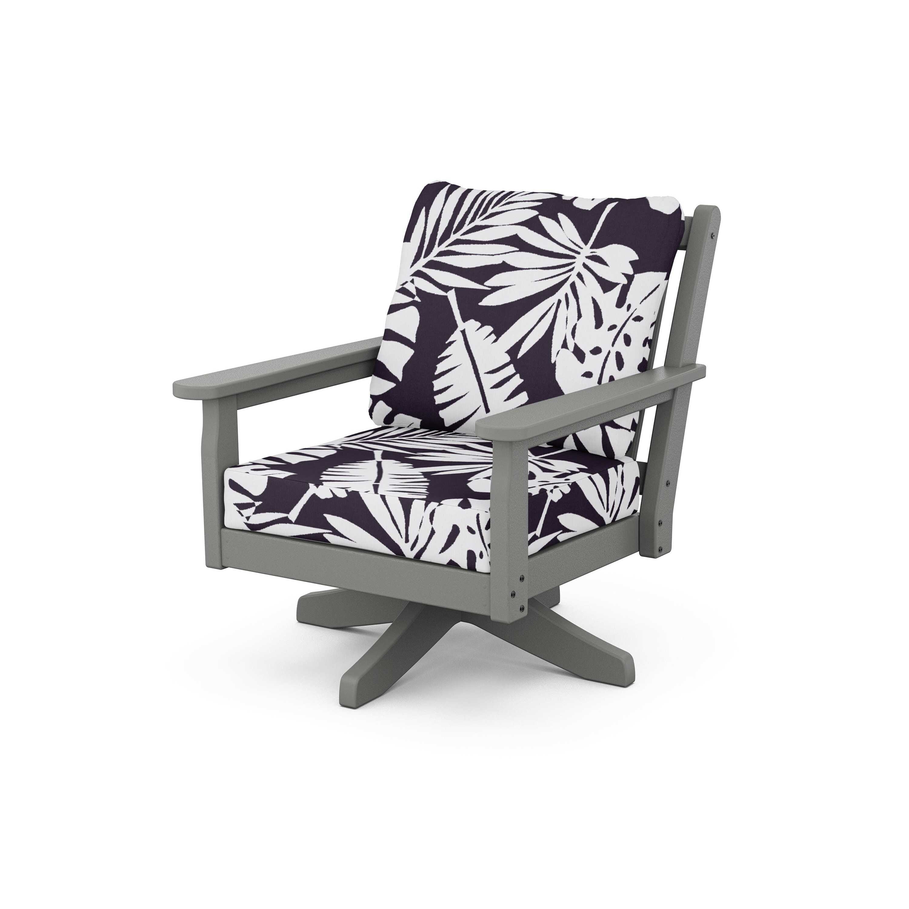 Chippendale Deep Seating Swivel Chair