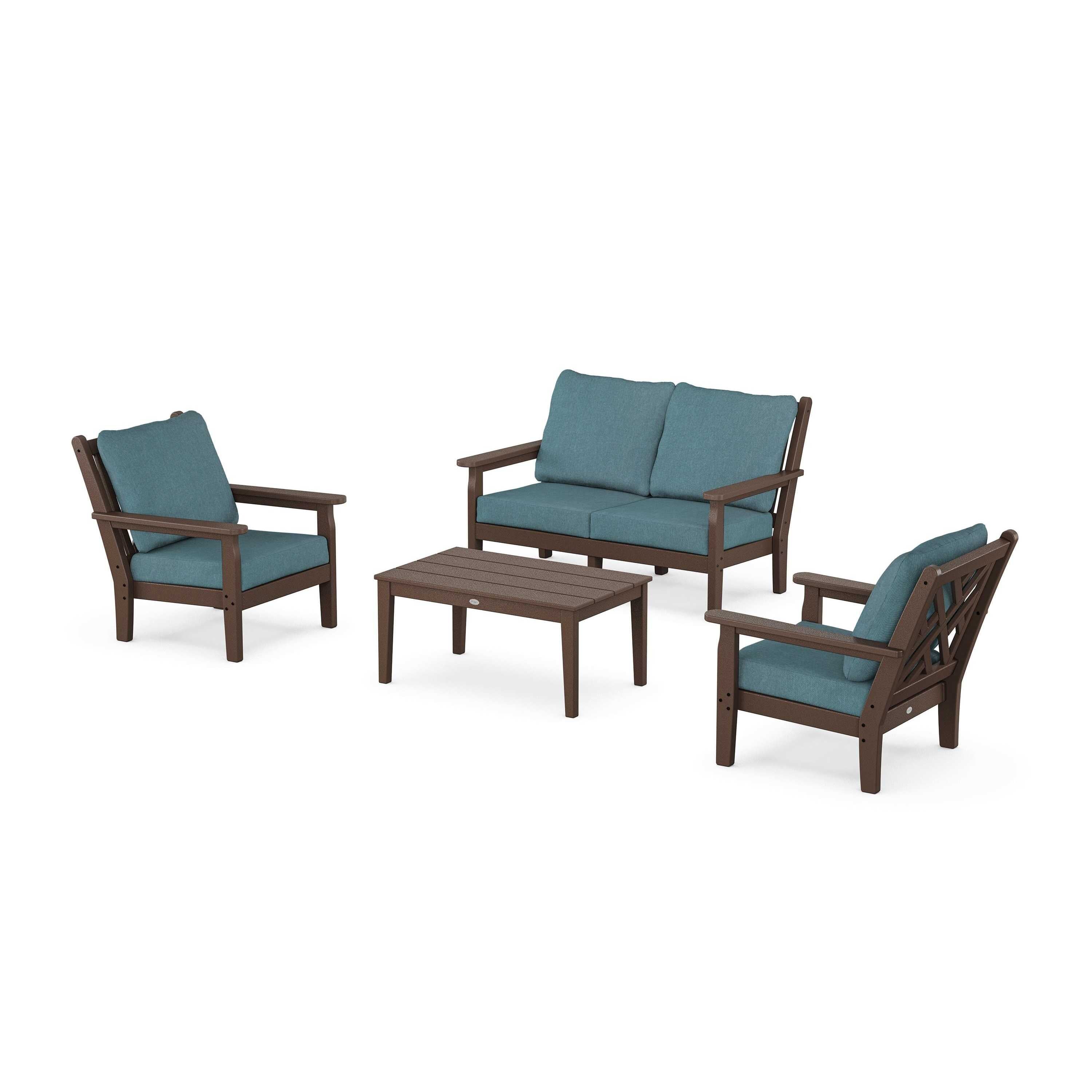 Chippendale 4-Piece Deep Seating Set with Loveseat