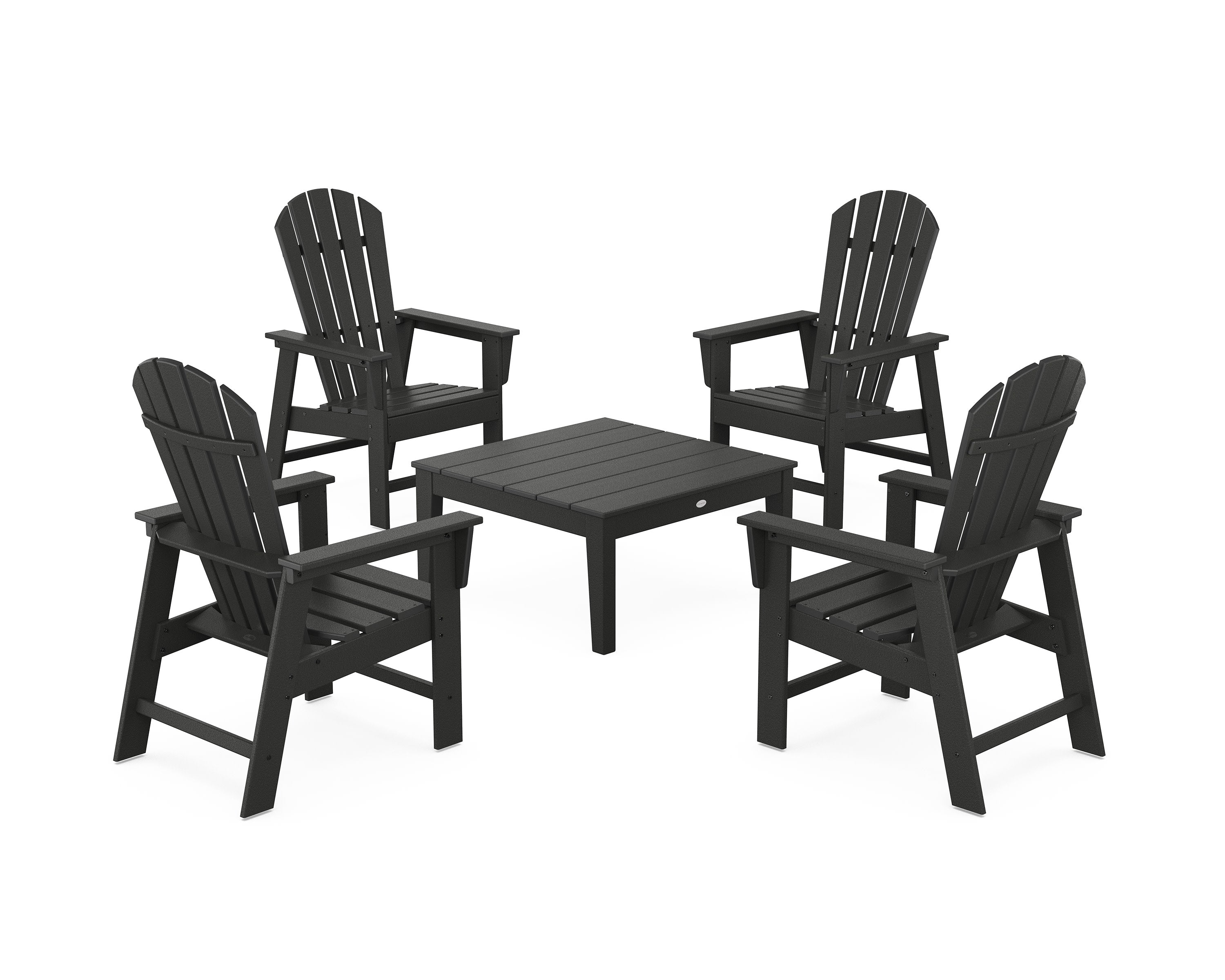 5-Piece South Beach Casual Chair Conversation Set with 36" Conversation Table