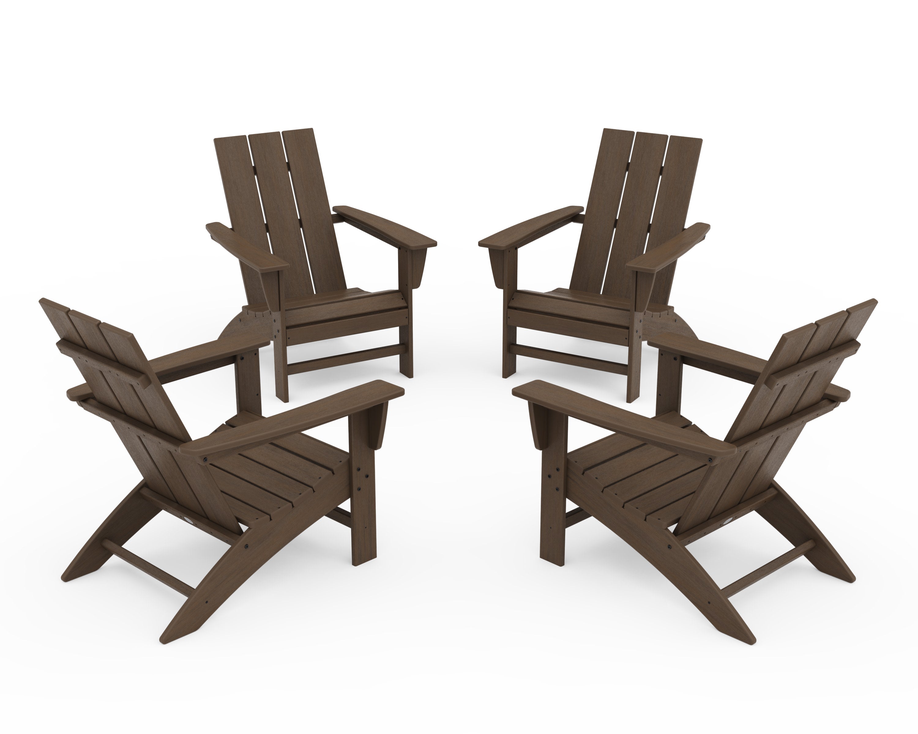 4-Piece Modern Adirondack Chair Conversation Set