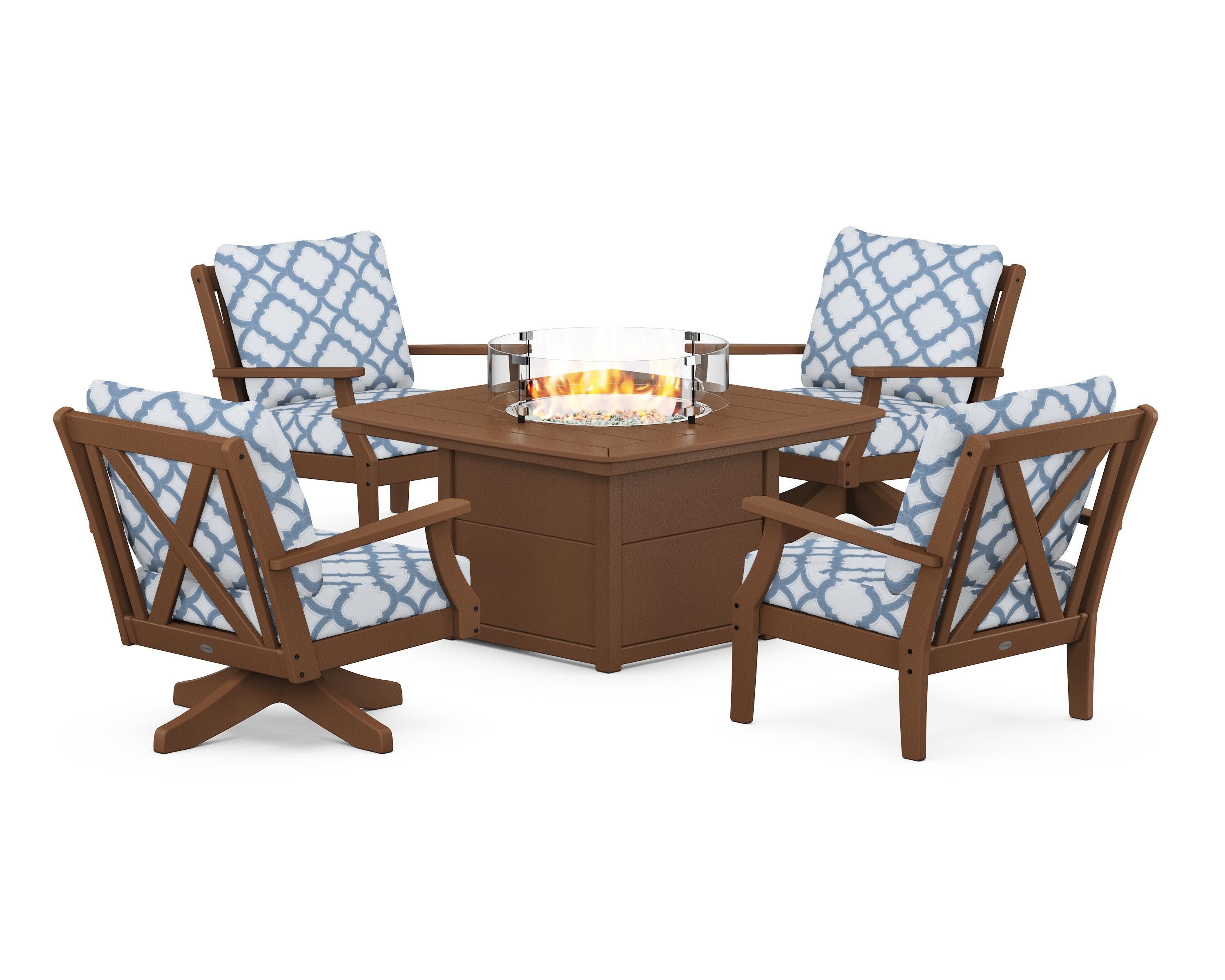 Braxton 5-Piece Deep Seating Set with Fire Table