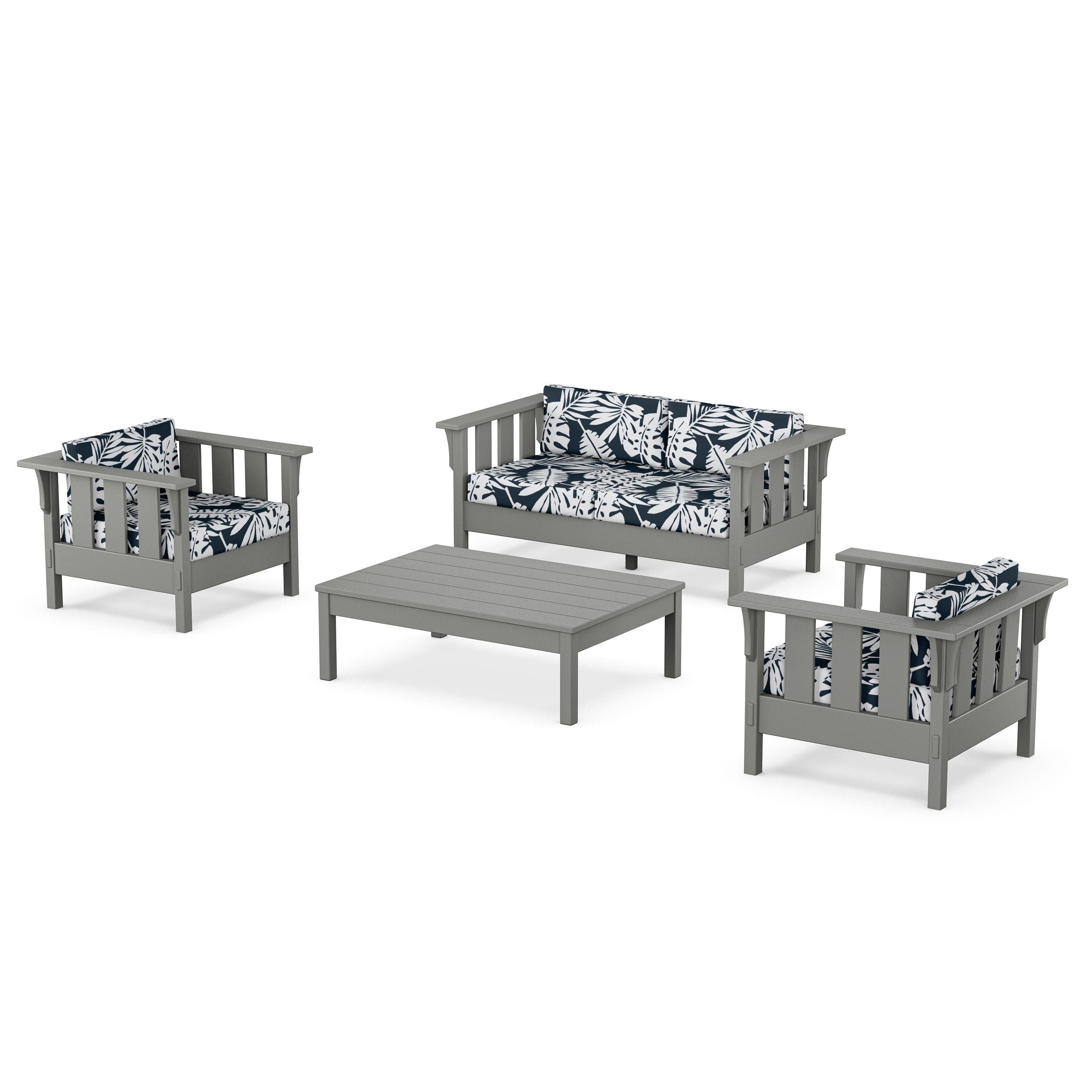 Acadia 4-Piece Deep Seating Set with Loveseat