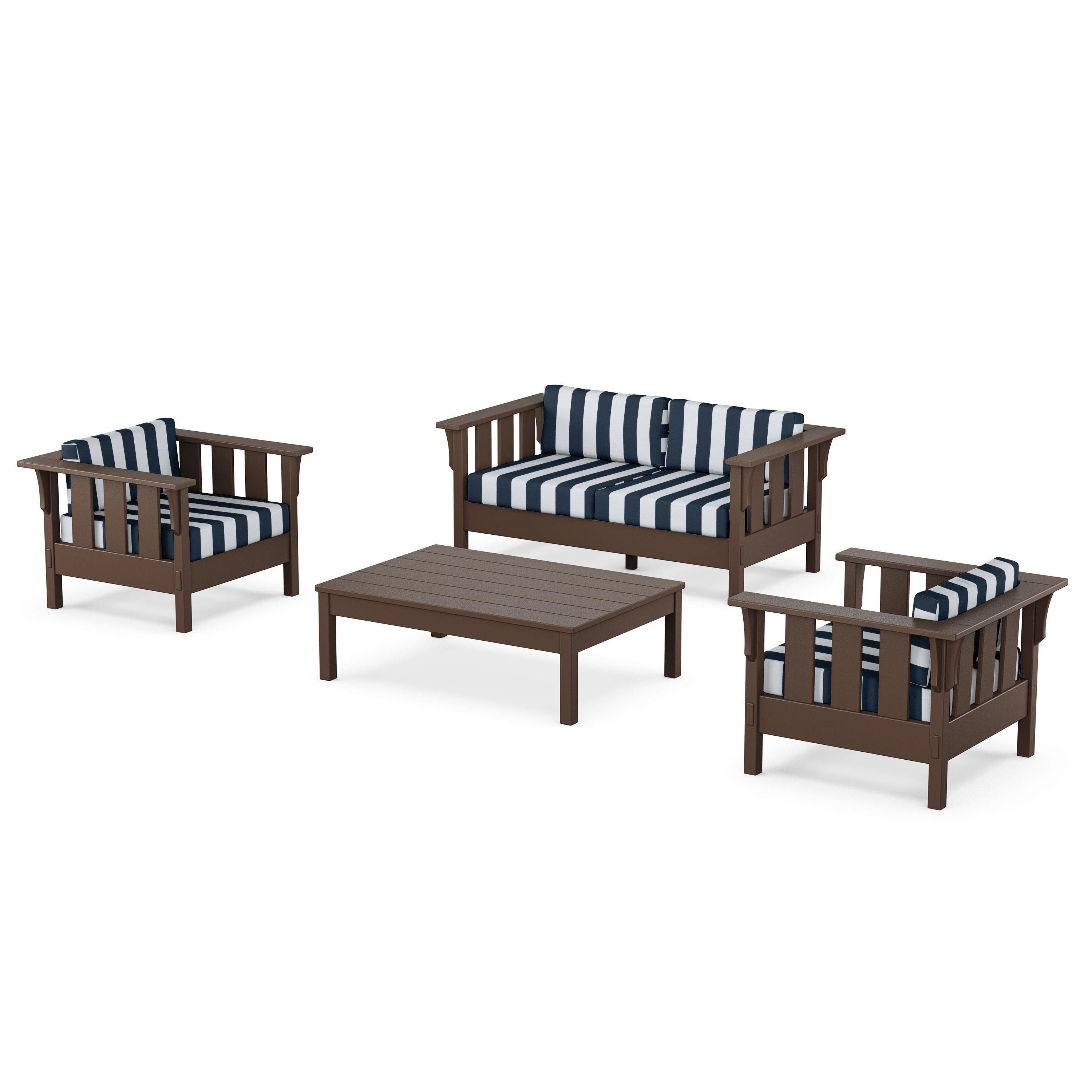 Acadia 4-Piece Deep Seating Set with Loveseat