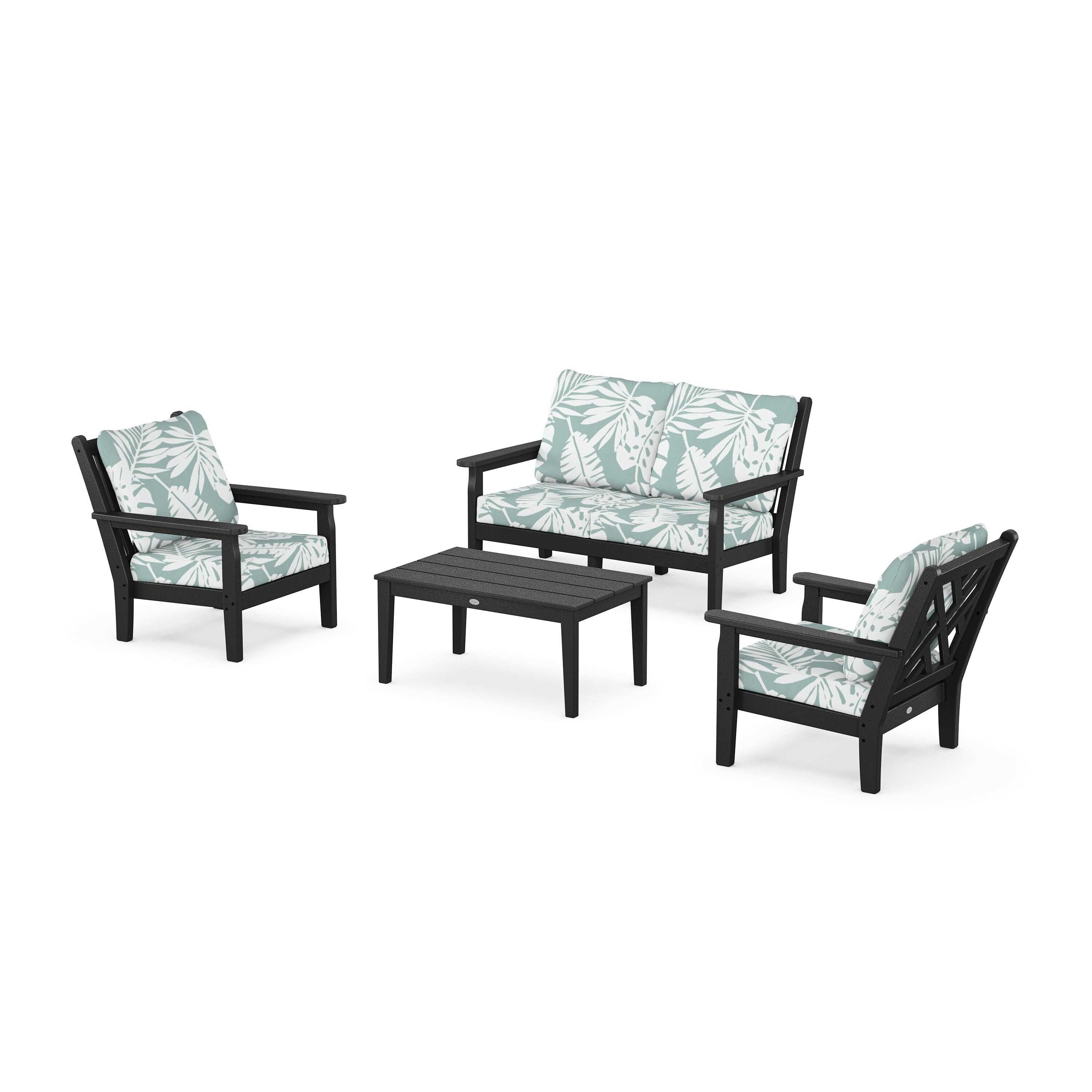 Chippendale 4-Piece Deep Seating Set with Loveseat