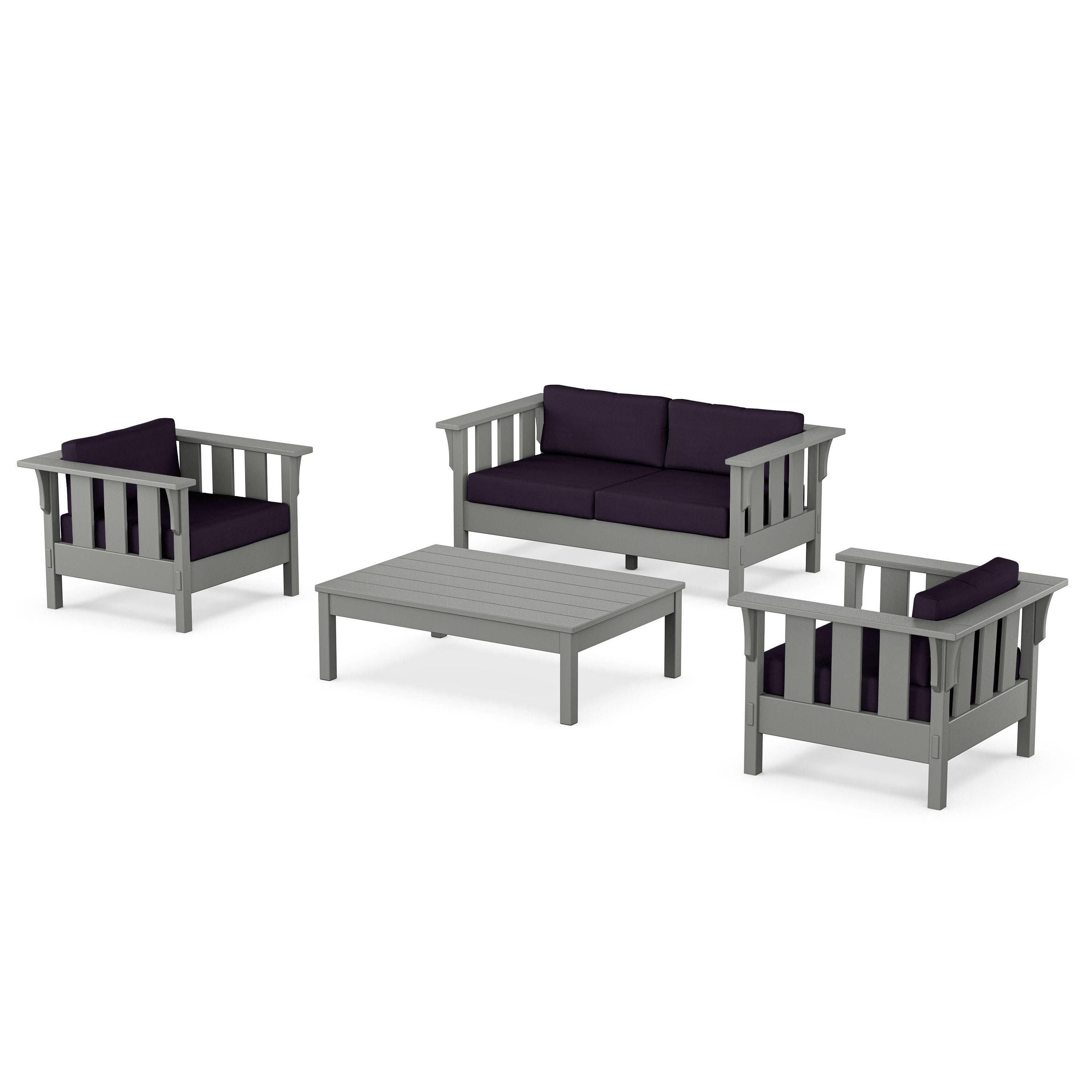 Acadia 4-Piece Deep Seating Set with Loveseat