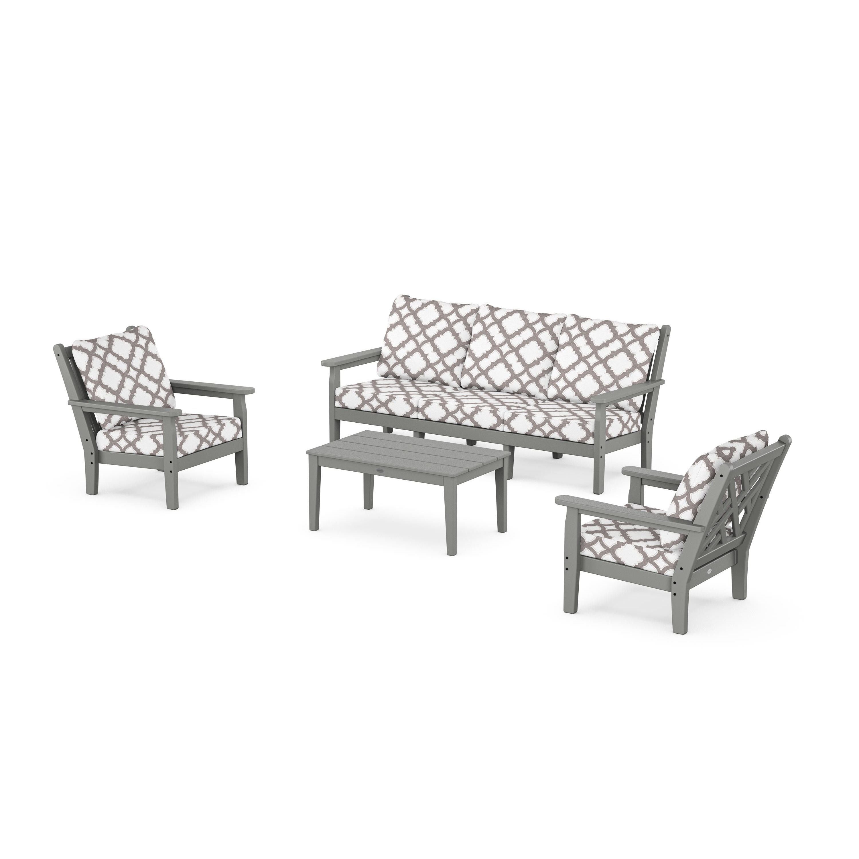 Chippendale 4-Piece Deep Seating Set with Sofa