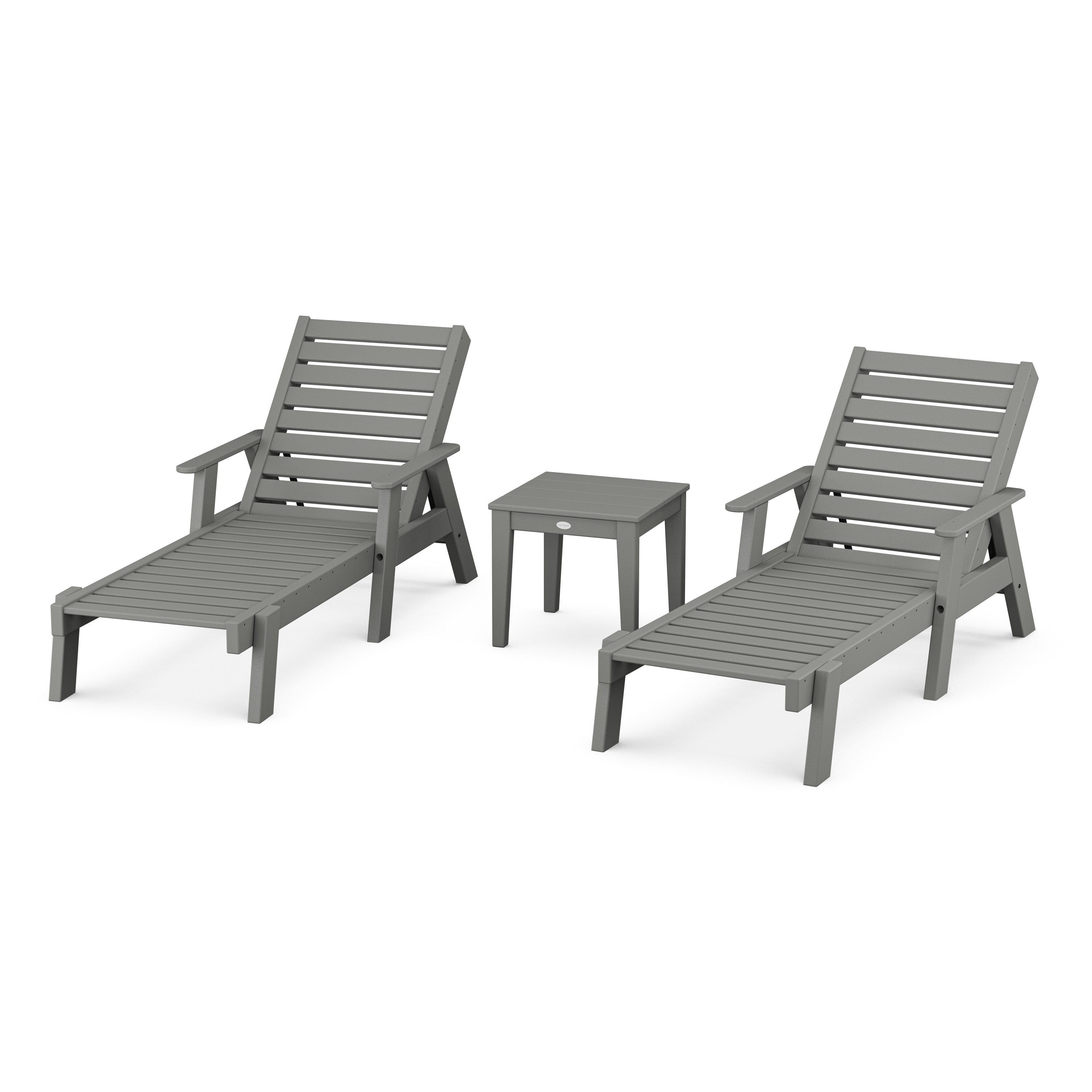 Captain Chaise 3-Piece Set with Arms