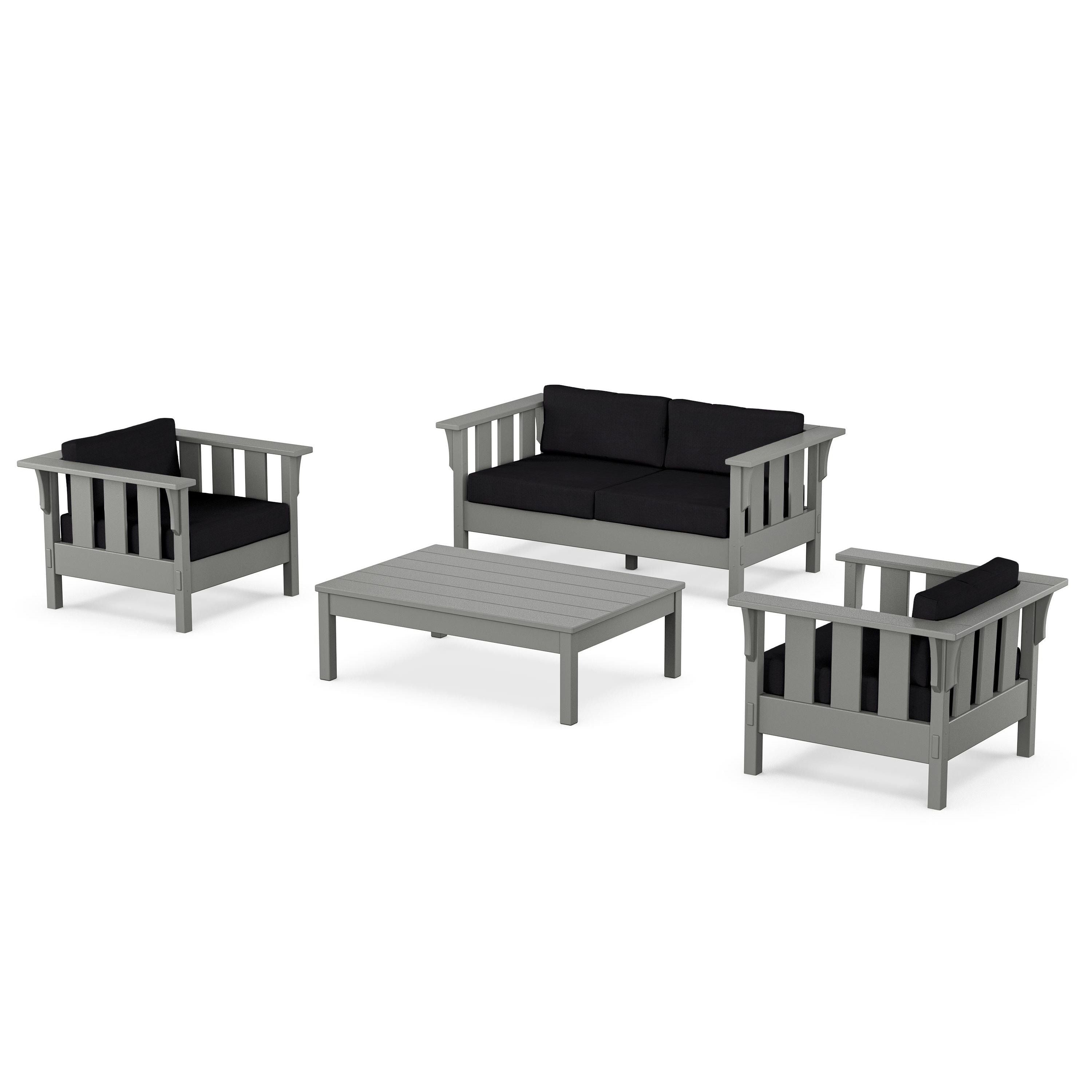 Acadia 4-Piece Deep Seating Set with Loveseat