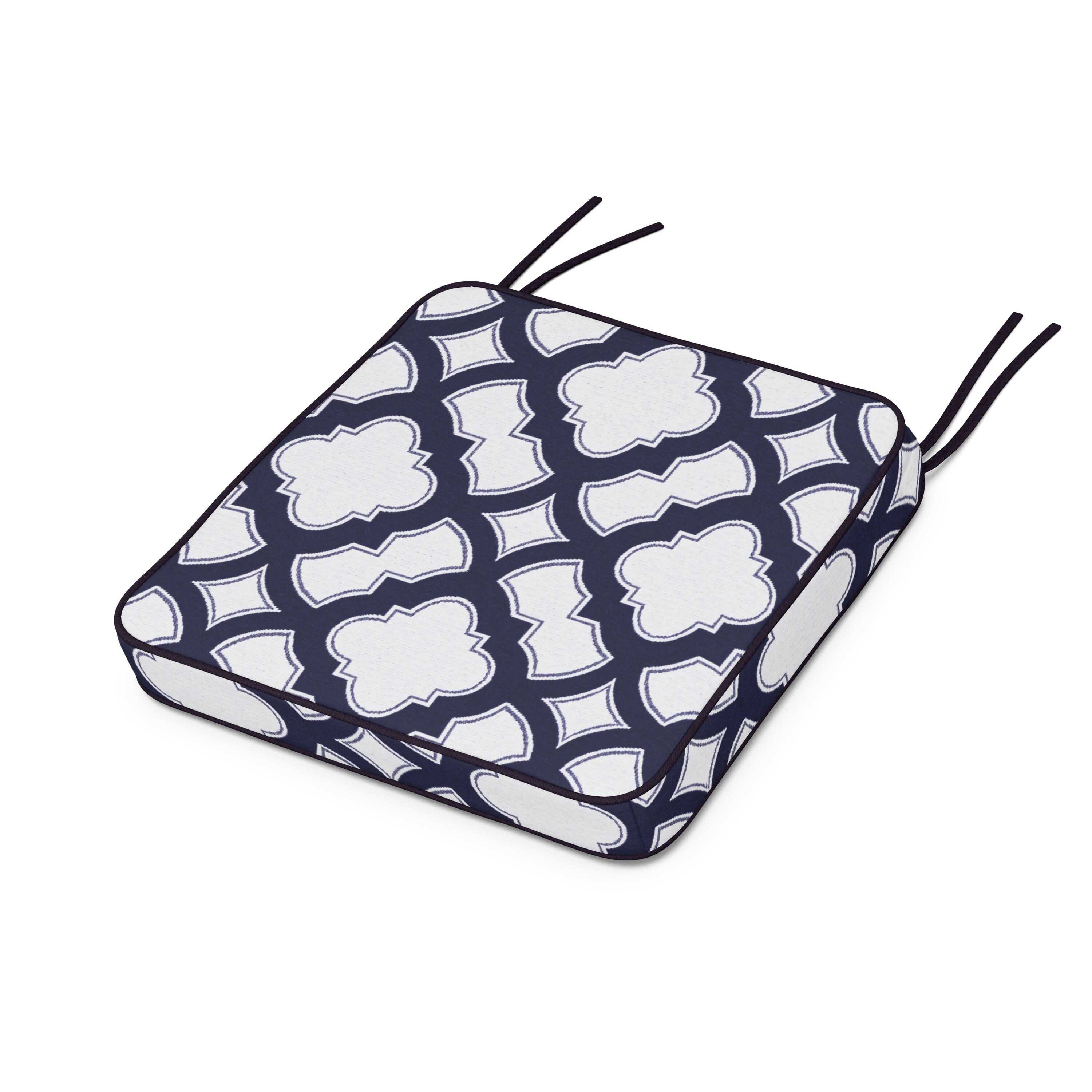 Chinoiserie Side Chair Seat Cushion